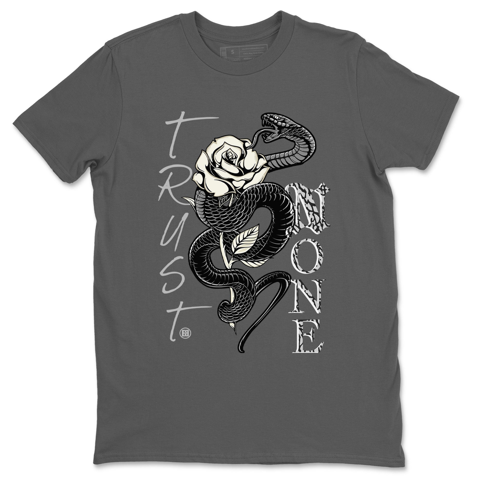 Trust None snkmatch Tee - Air Jordan 3 Off Noir