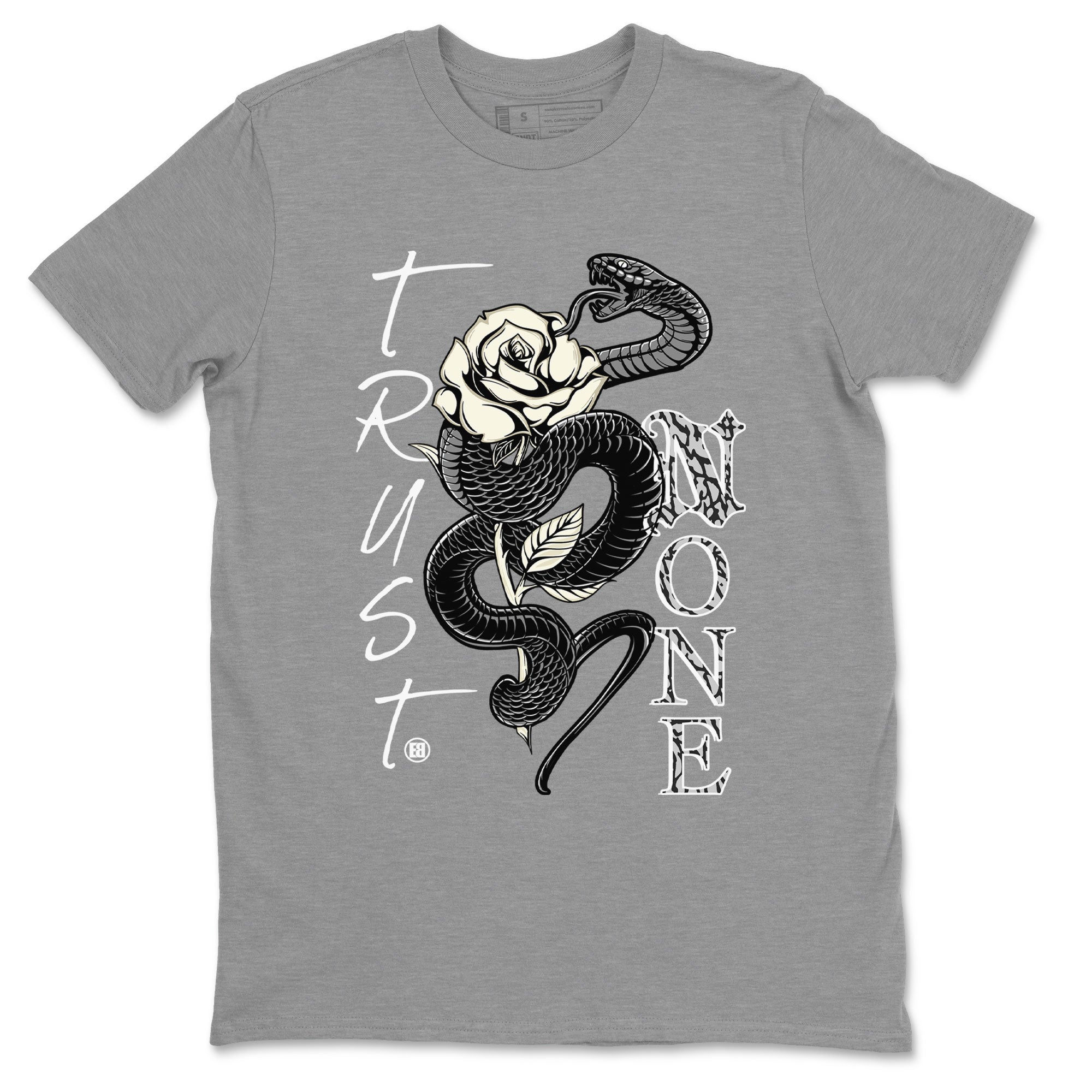 Trust None snkmatch Tee - Air Jordan 3 Off Noir