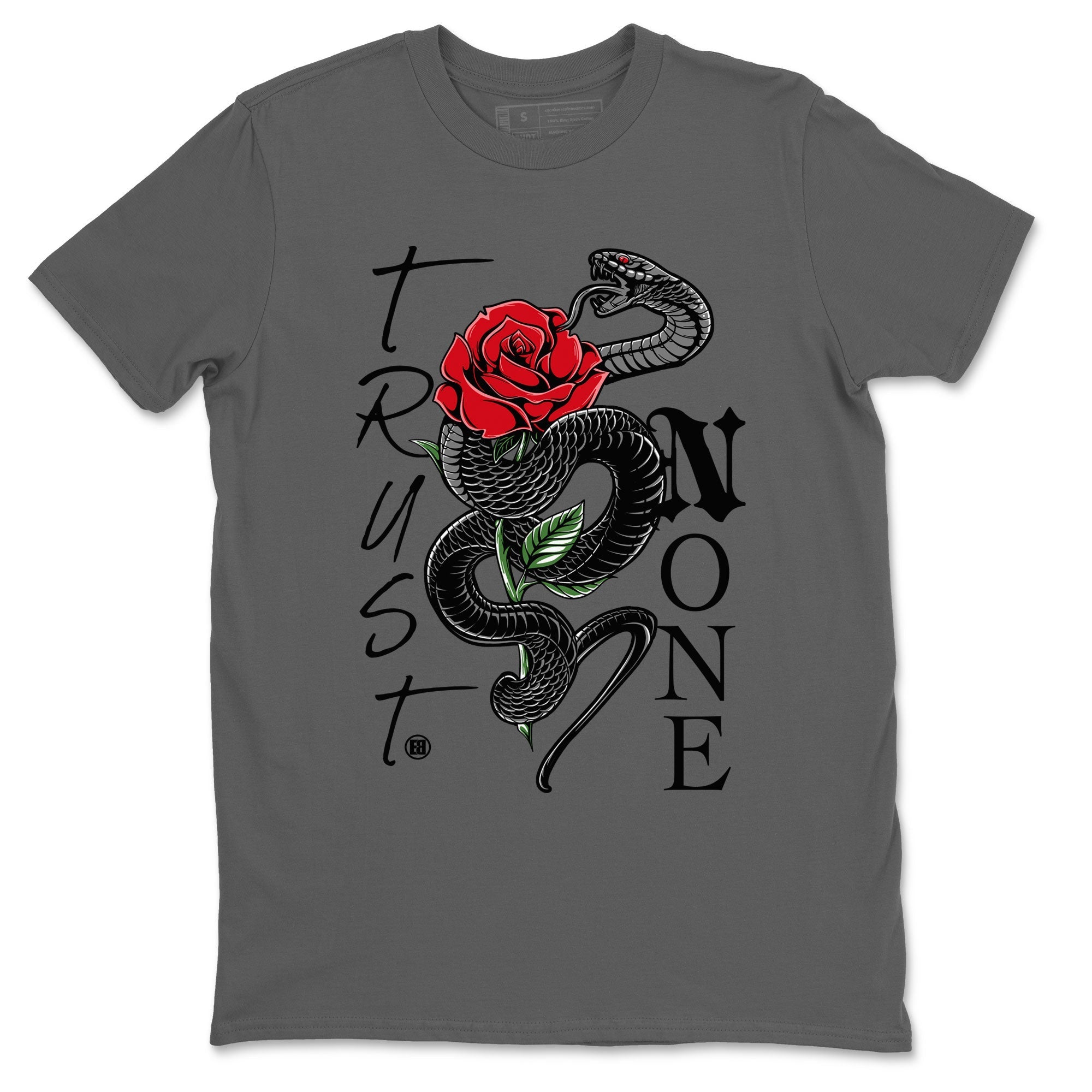 Trust None snkmatch Tees - Air Jordan 4 Bred Reimagined