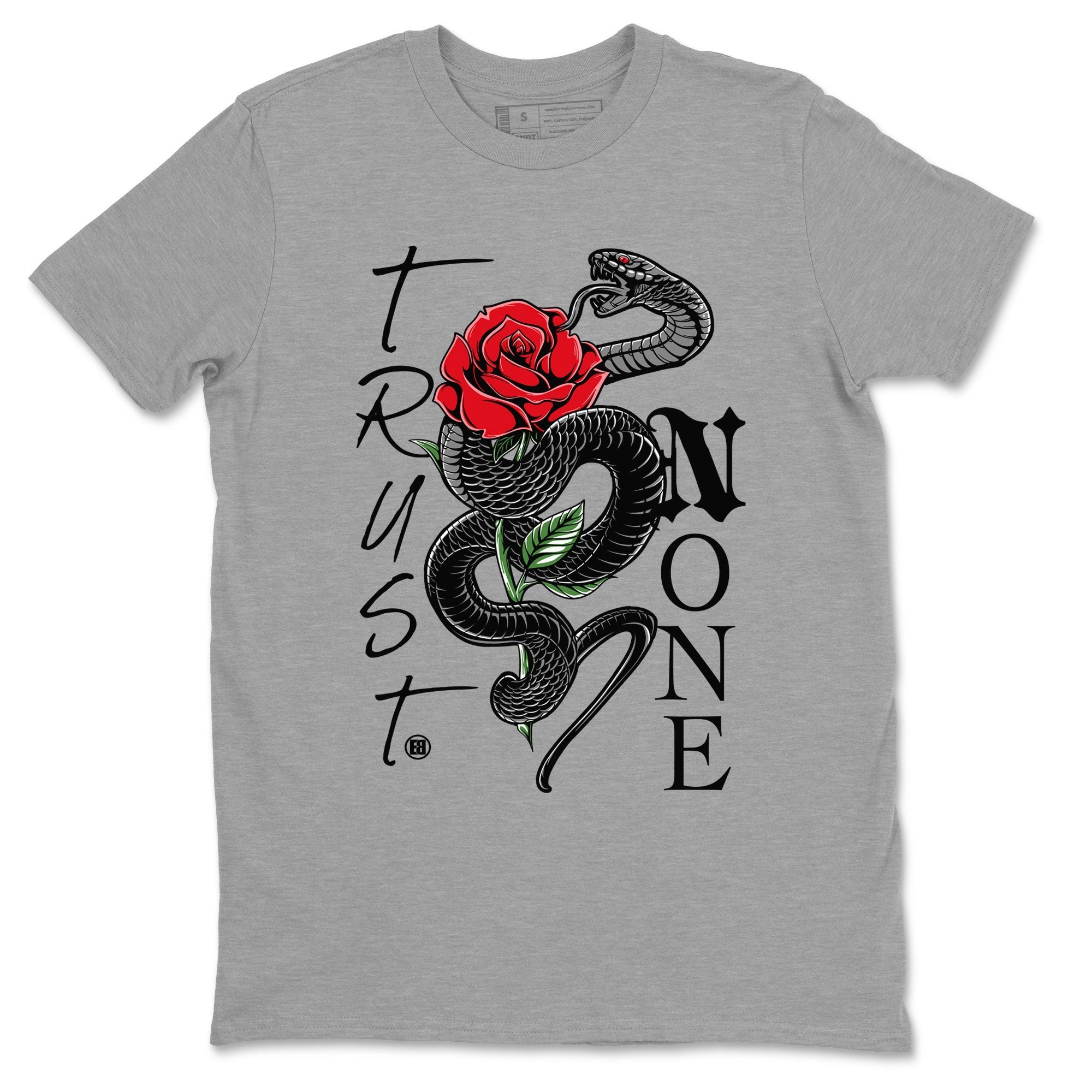 Trust None snkmatch Tees - Air Jordan 4 Bred Reimagined