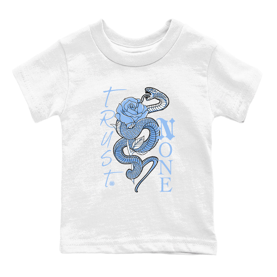 Trust None snkmatch Tees Kids - Air Jordan 4 Forget Me Not