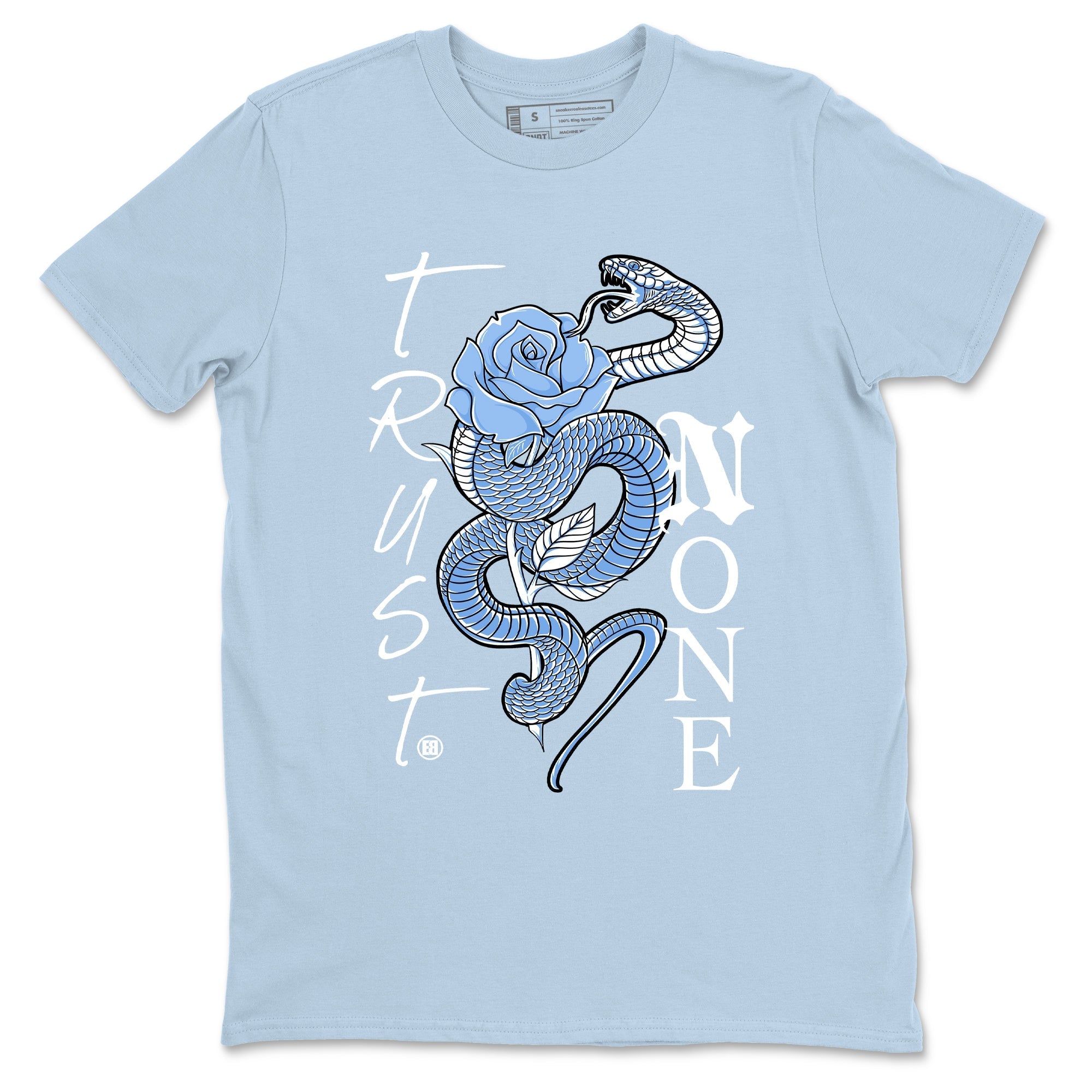 Trust None snkmatch Tees - Air Jordan 4 Forget Me Not
