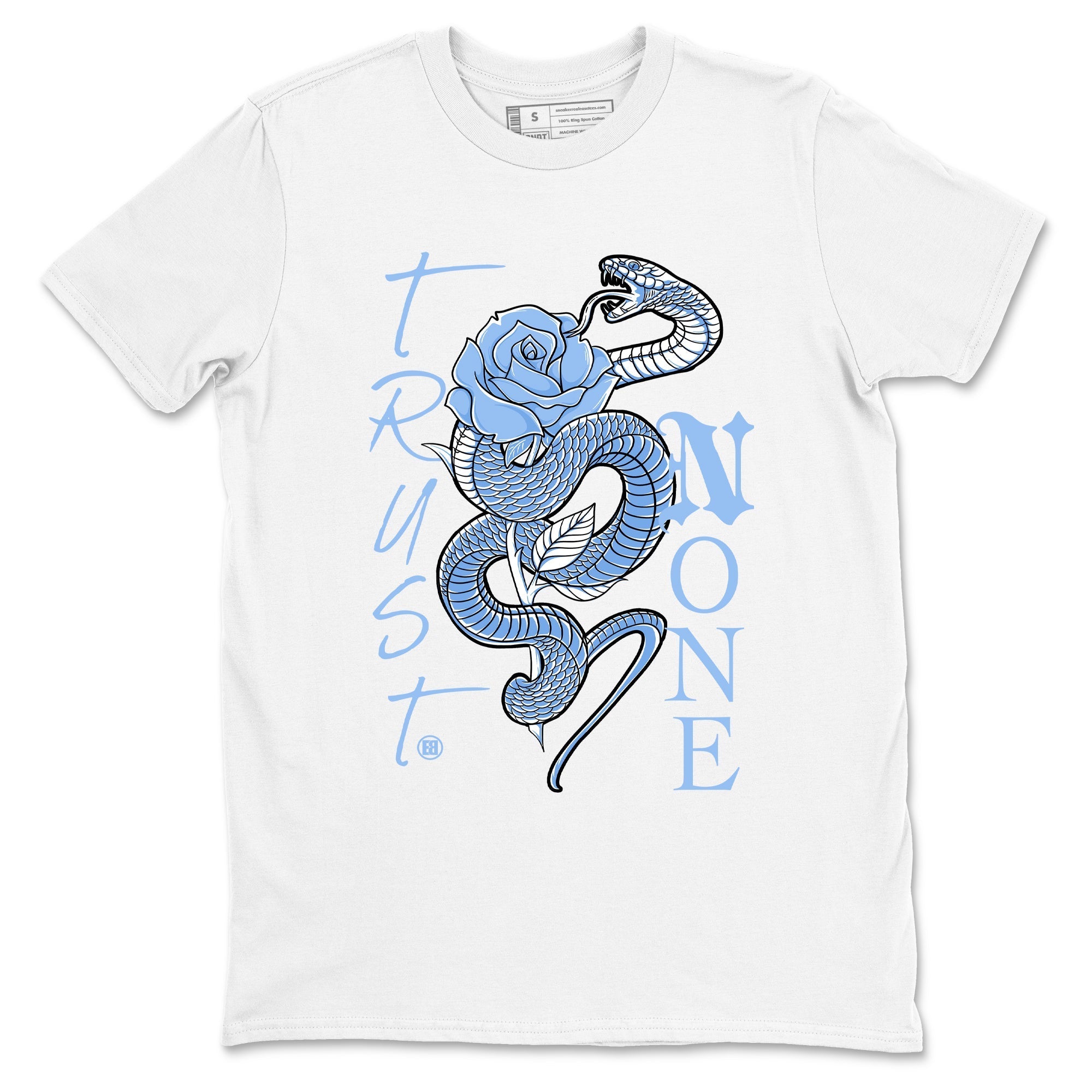 Trust None snkmatch Tees - Air Jordan 4 Forget Me Not