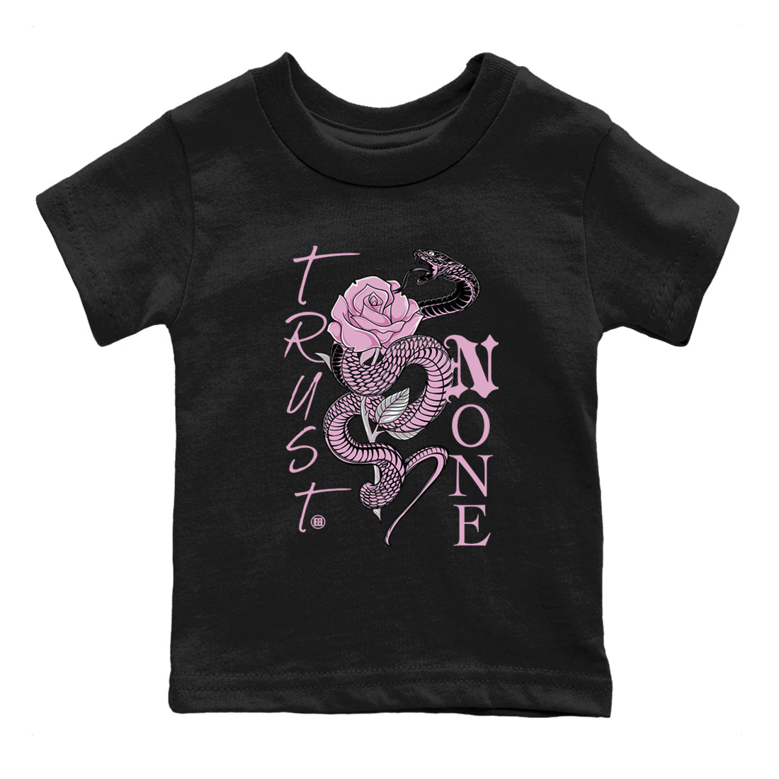 Trust None snkmatch Tees Kids - Air Jordan 4 Orchid