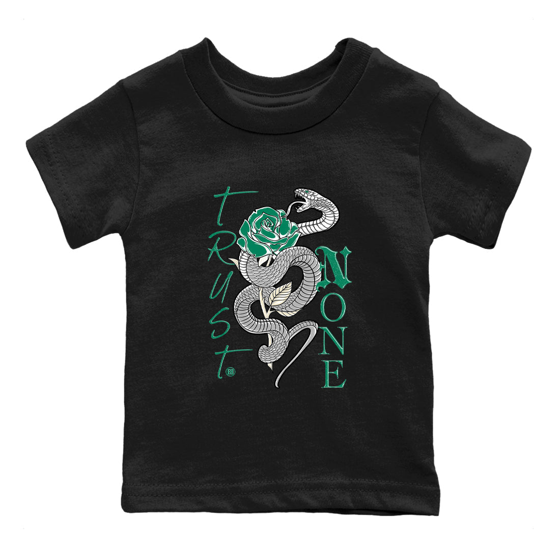 Trust None snkmatch Tees Kids - Air Jordan 4 Oxidized Green