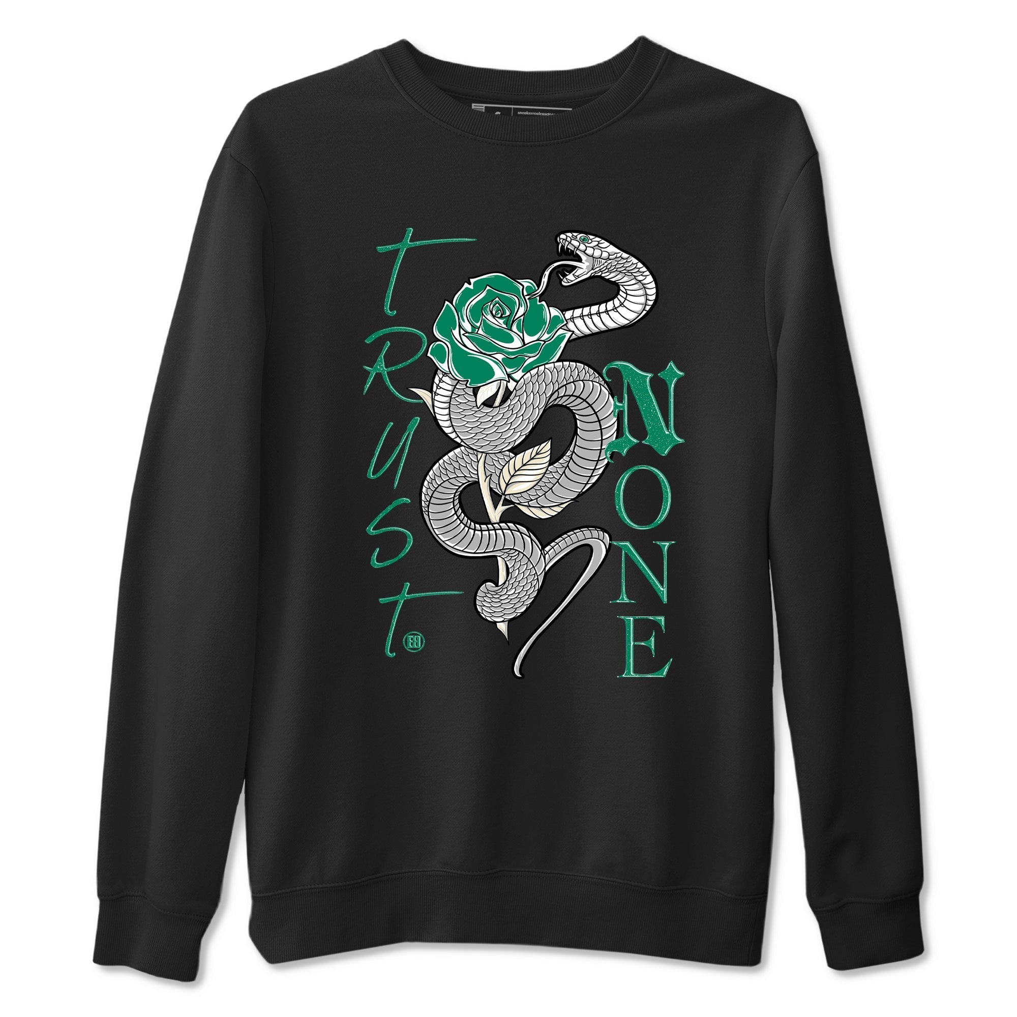 Trust None snkmatch Tees - Air Jordan 4 Oxidized Green