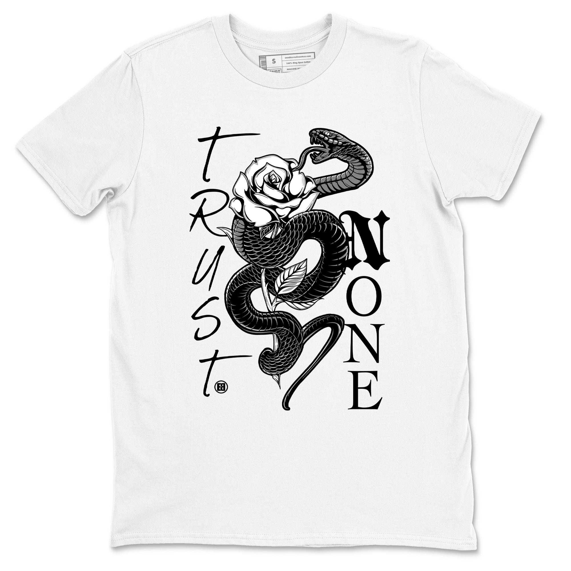 Trust None snkmatch Tees - Air Jordan 4 White Thunder