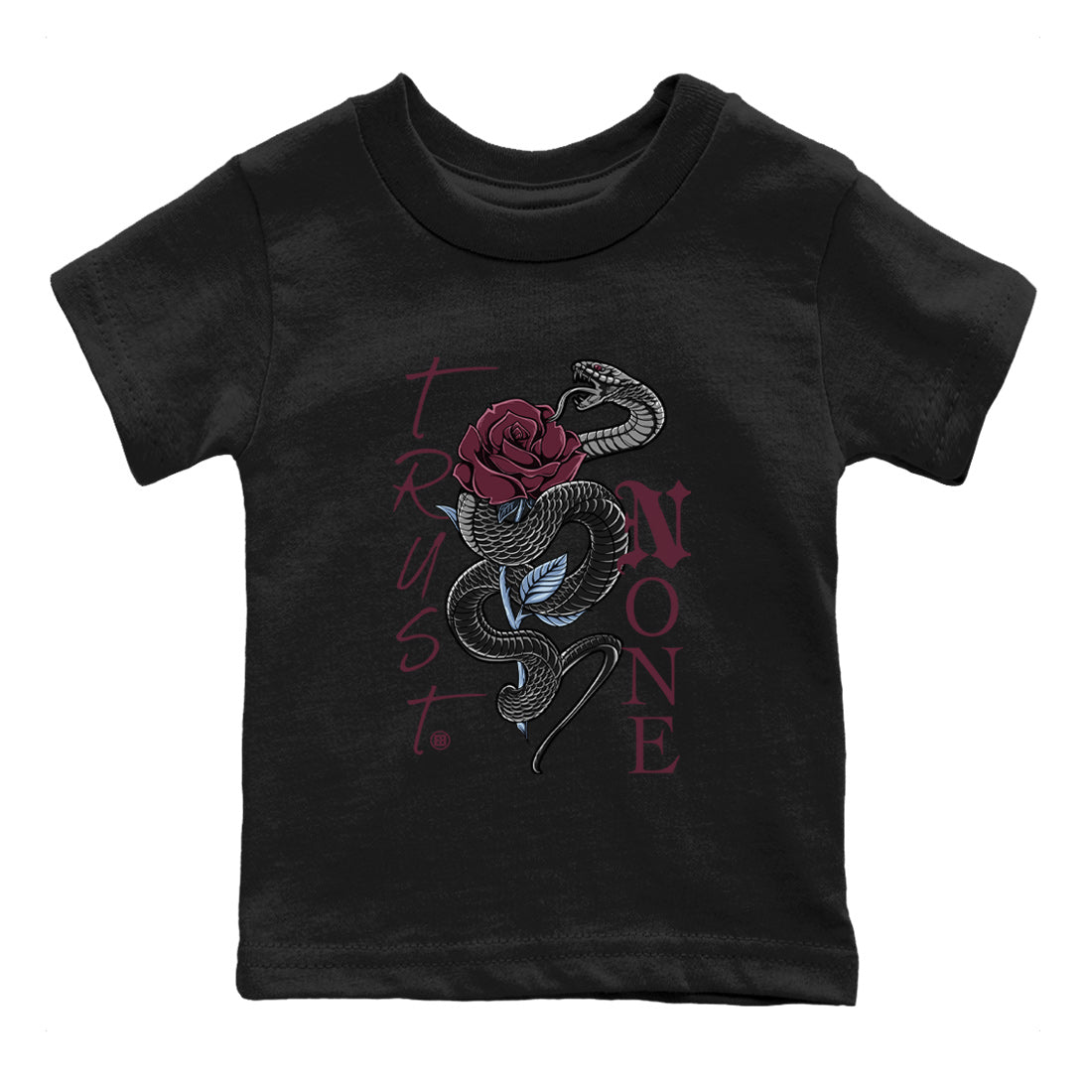 Trust None Kids Tops - Air Jordan 5 Burgundy
