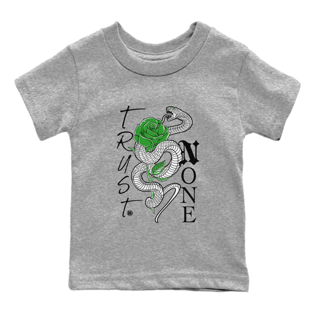 Trust None snkmatch Tee Kids - Air Jordan 5 Lucky Green