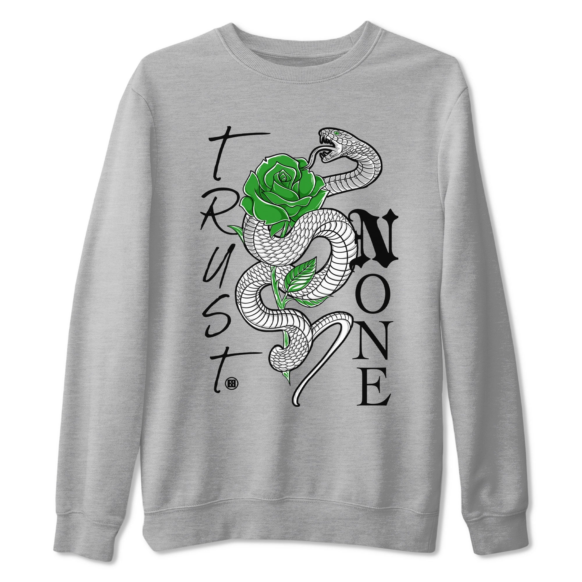 Trust None snkmatch Tee - Air Jordan 5 Lucky Green