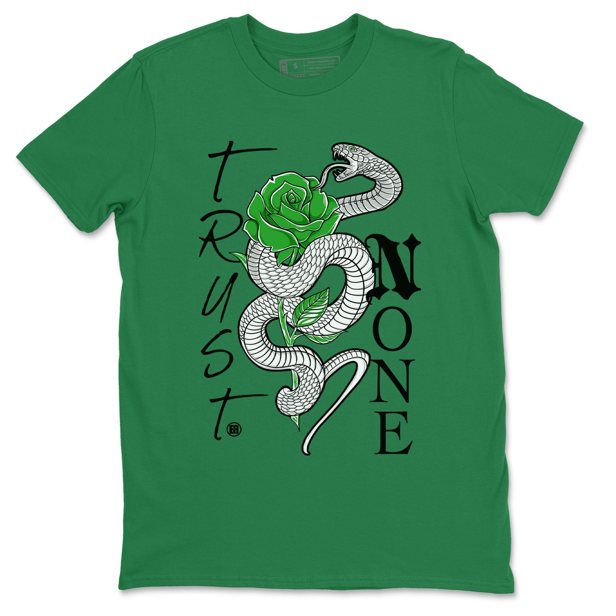 Trust None snkmatch Tee - Air Jordan 5 Lucky Green