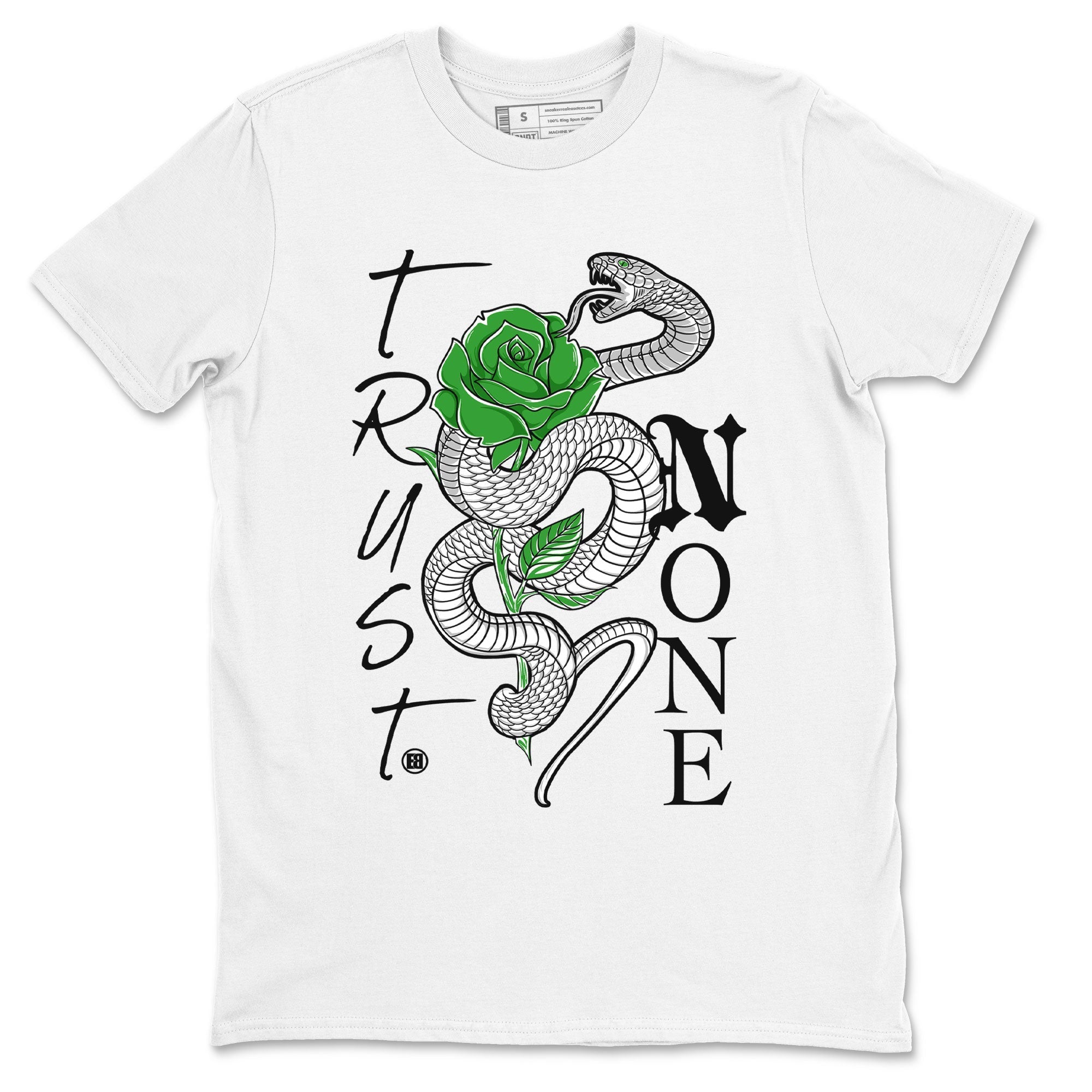 Trust None snkmatch Tee - Air Jordan 5 Lucky Green