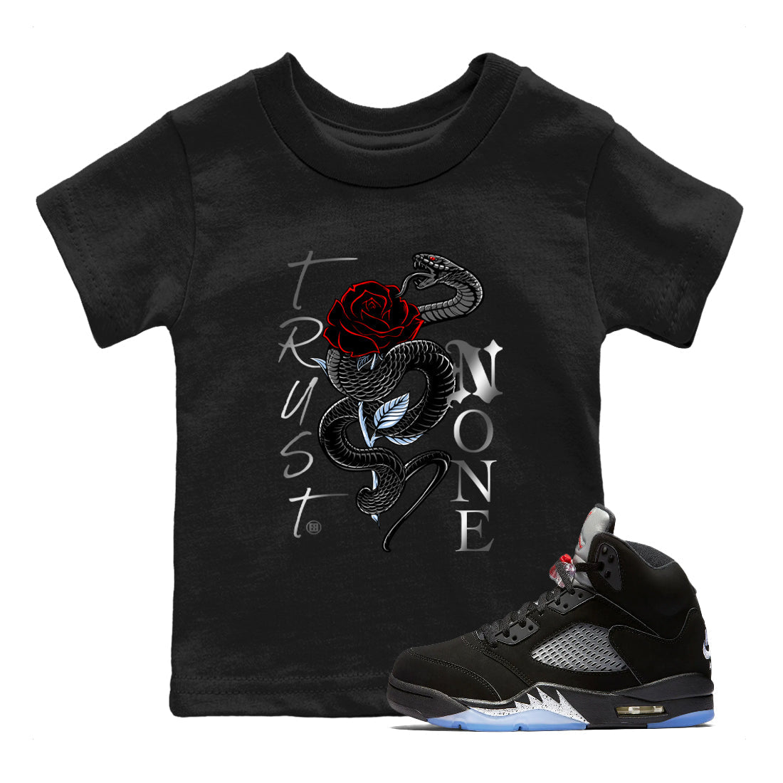 Trust None snkmatch Tees Kids - Air Jordan 5 Reimagined