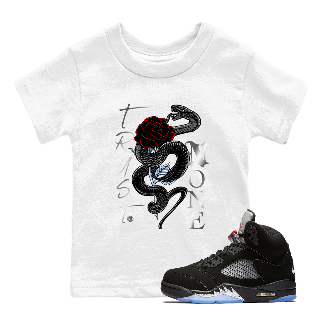 Trust None snkmatch Tees Kids - Air Jordan 5 Reimagined