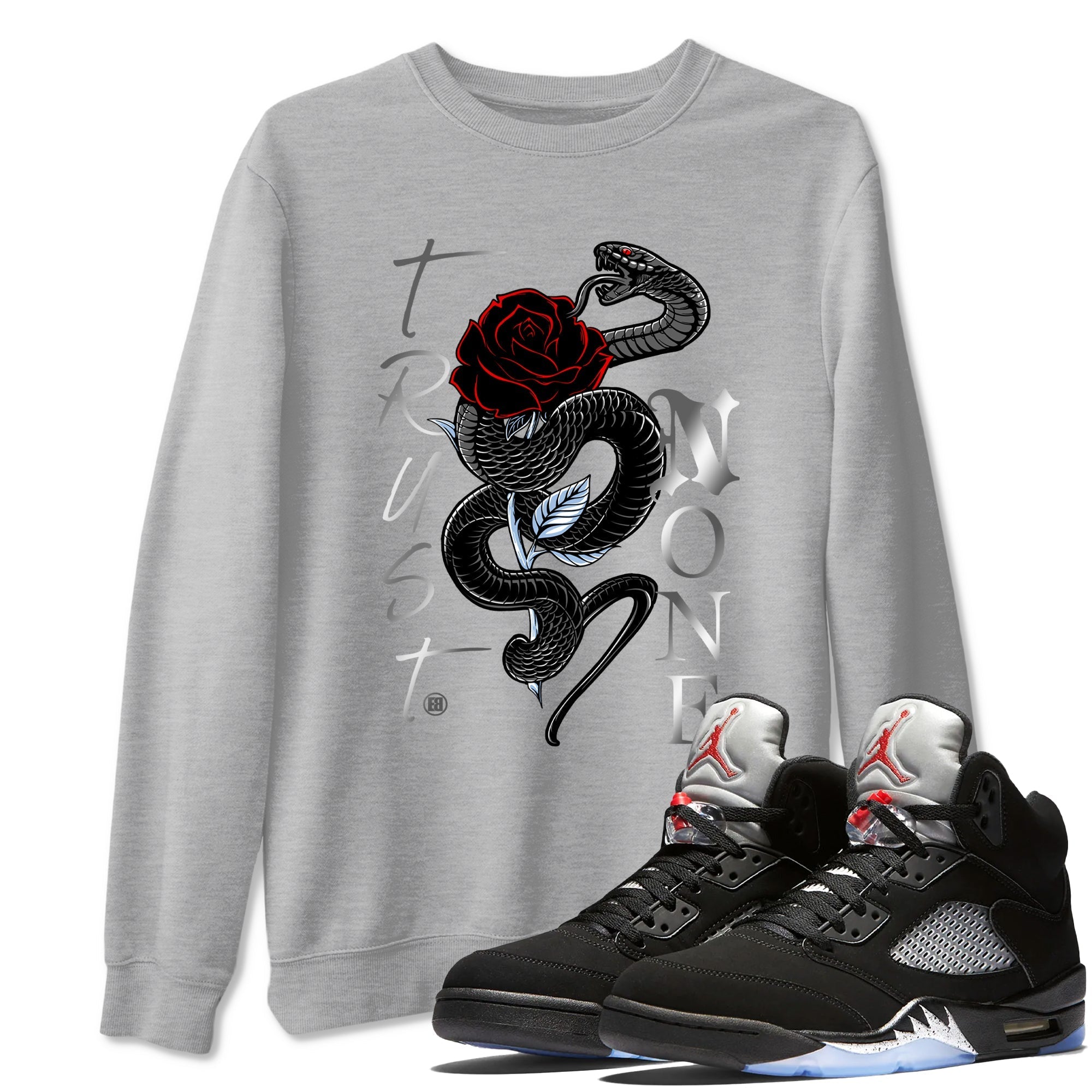 Trust None snkmatch Tees - Air Jordan 5 Reimagined
