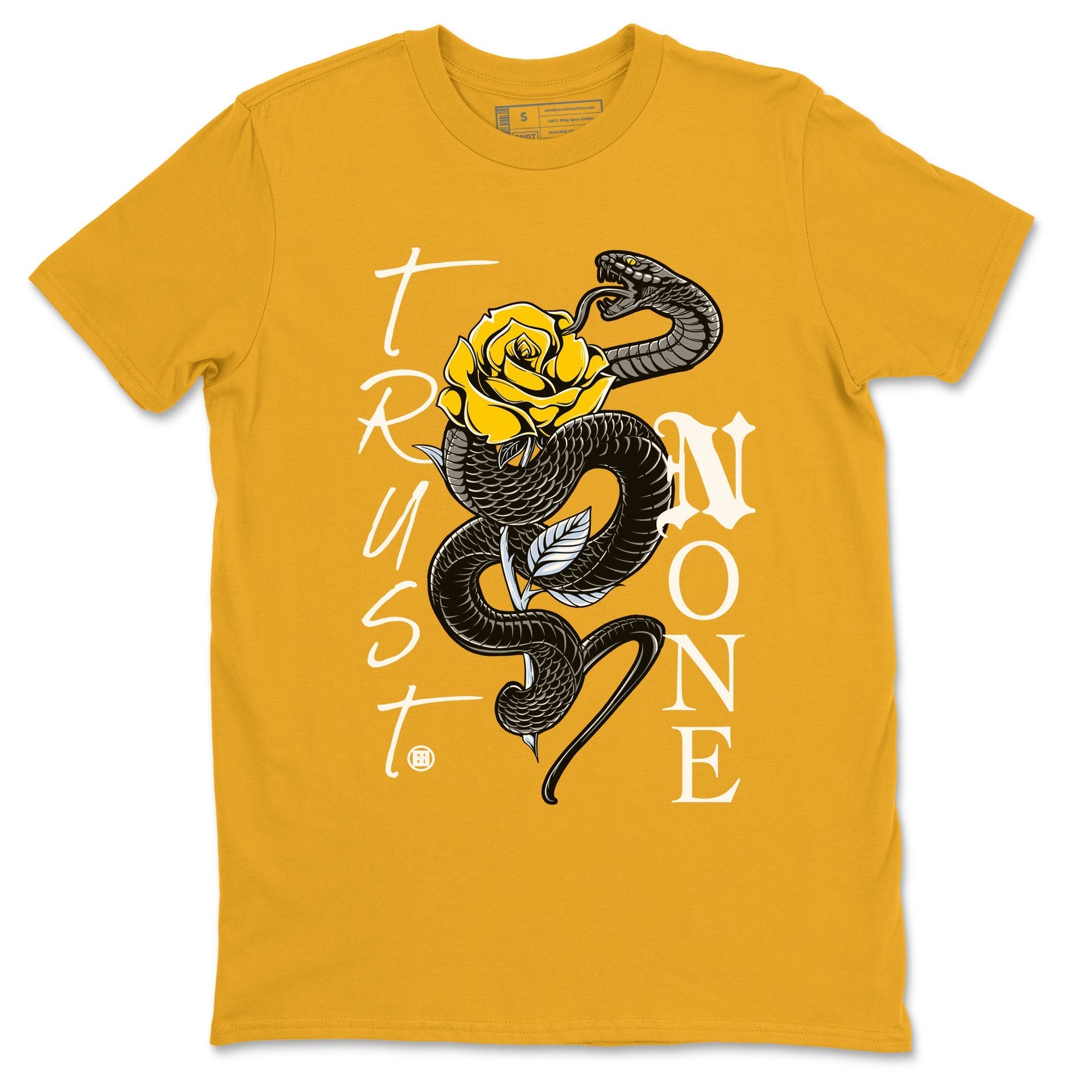 Trust None snkmatch Tees - Air Jordan 6 Yellow Ochre