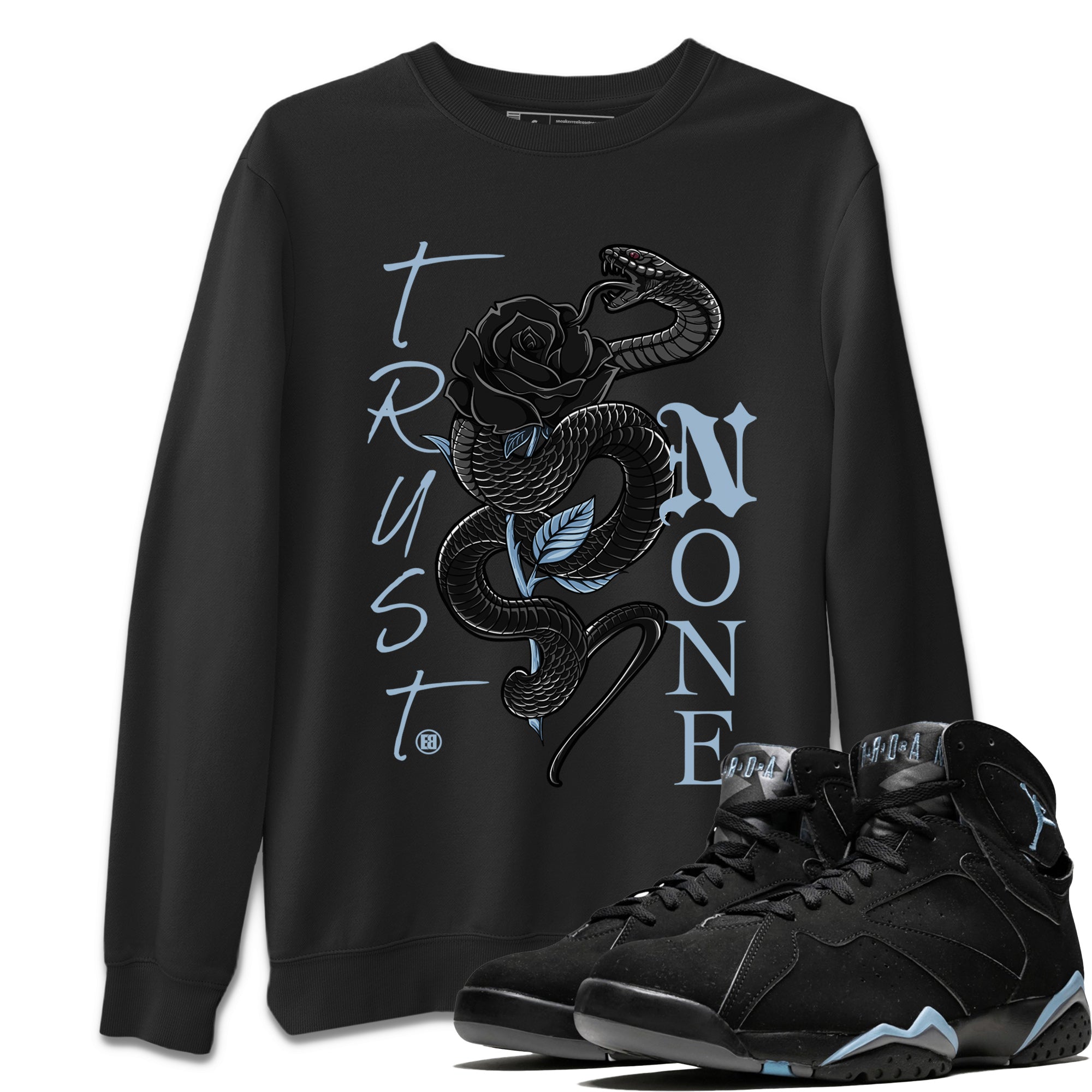 Trust None Unisex Tops - Air Jordan 7 Chambray