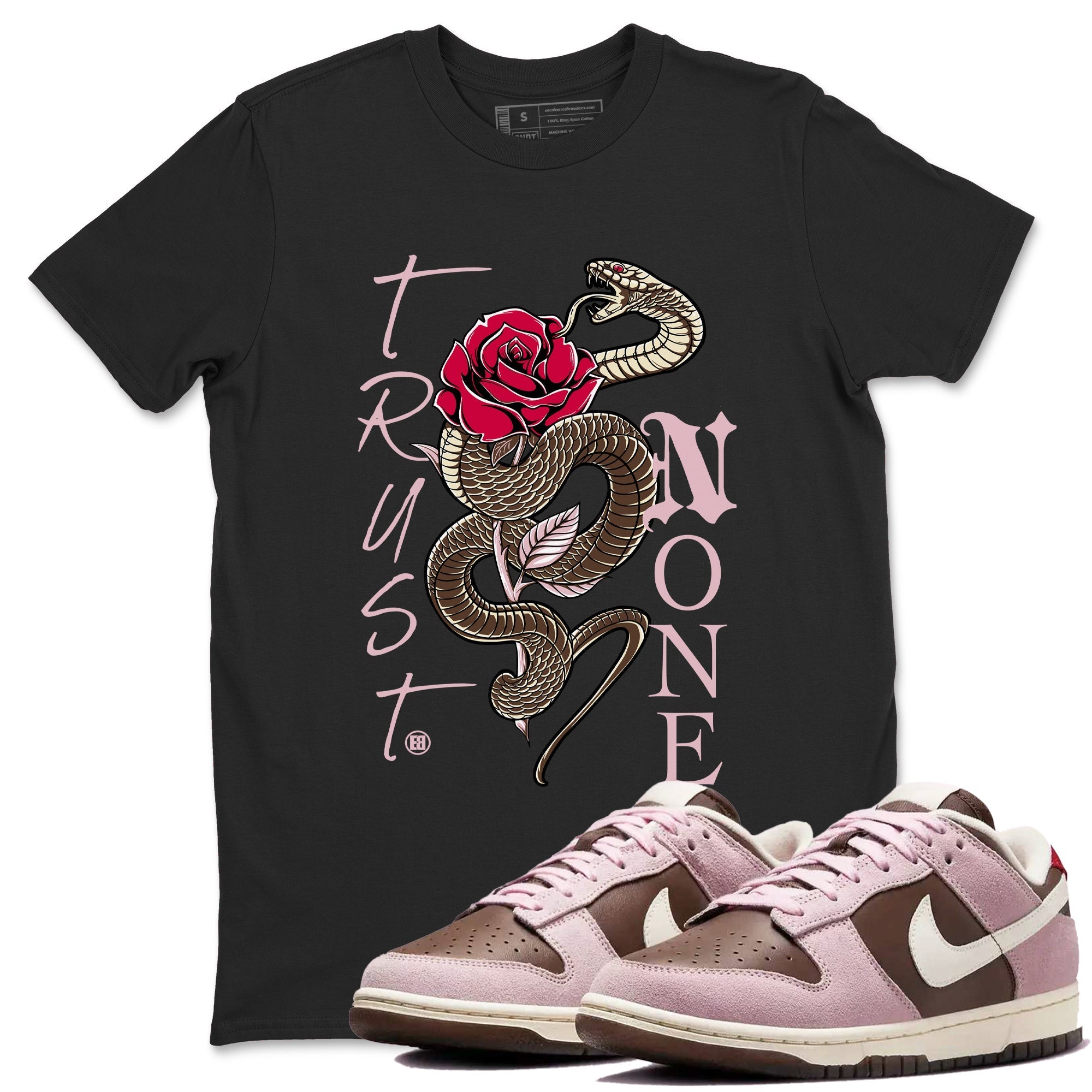 Trust None snkmatch Tees - Dunk Cacao Wow And Pink Foam