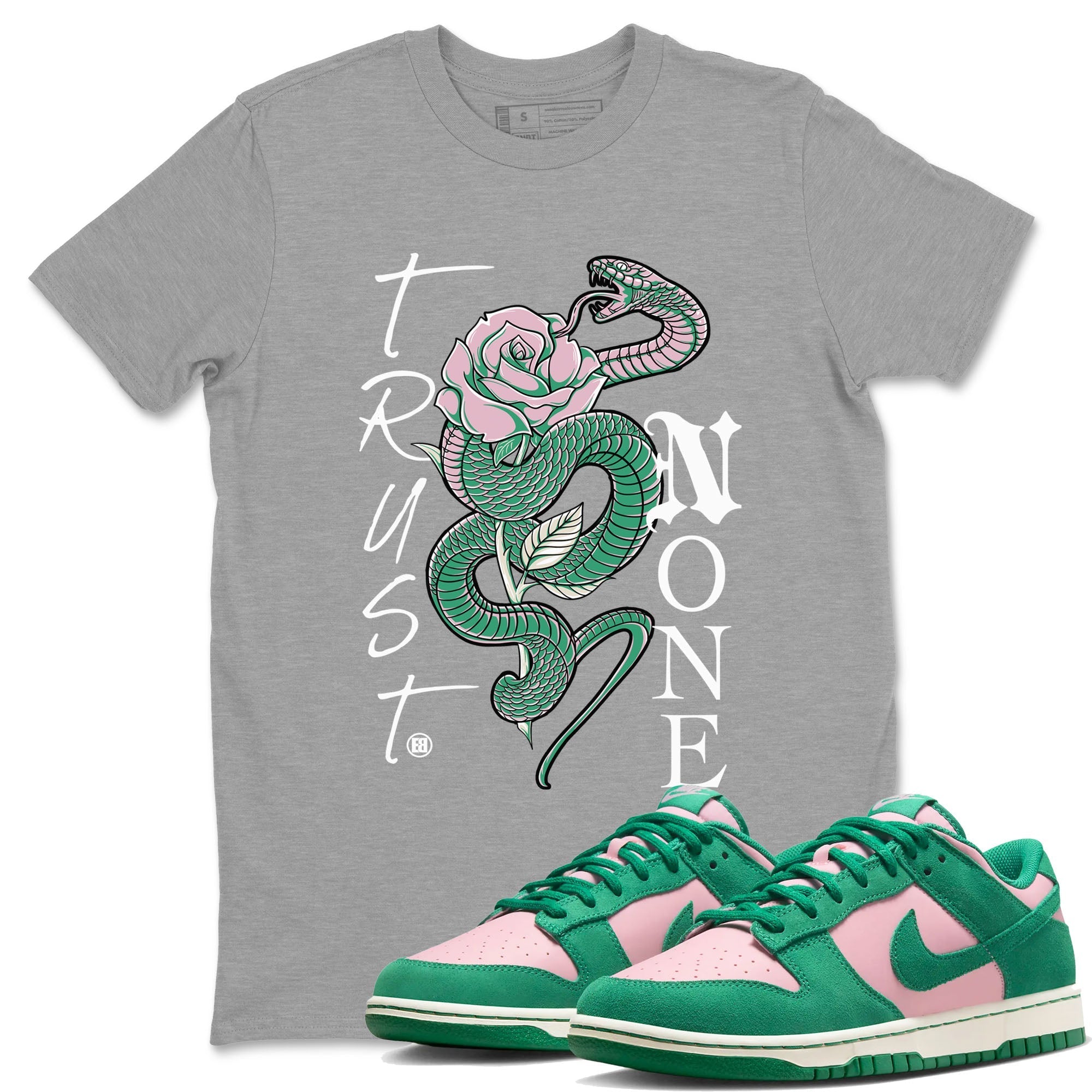 Trust None snkmatch Tees - Dunk Medium Soft Pink Malachite