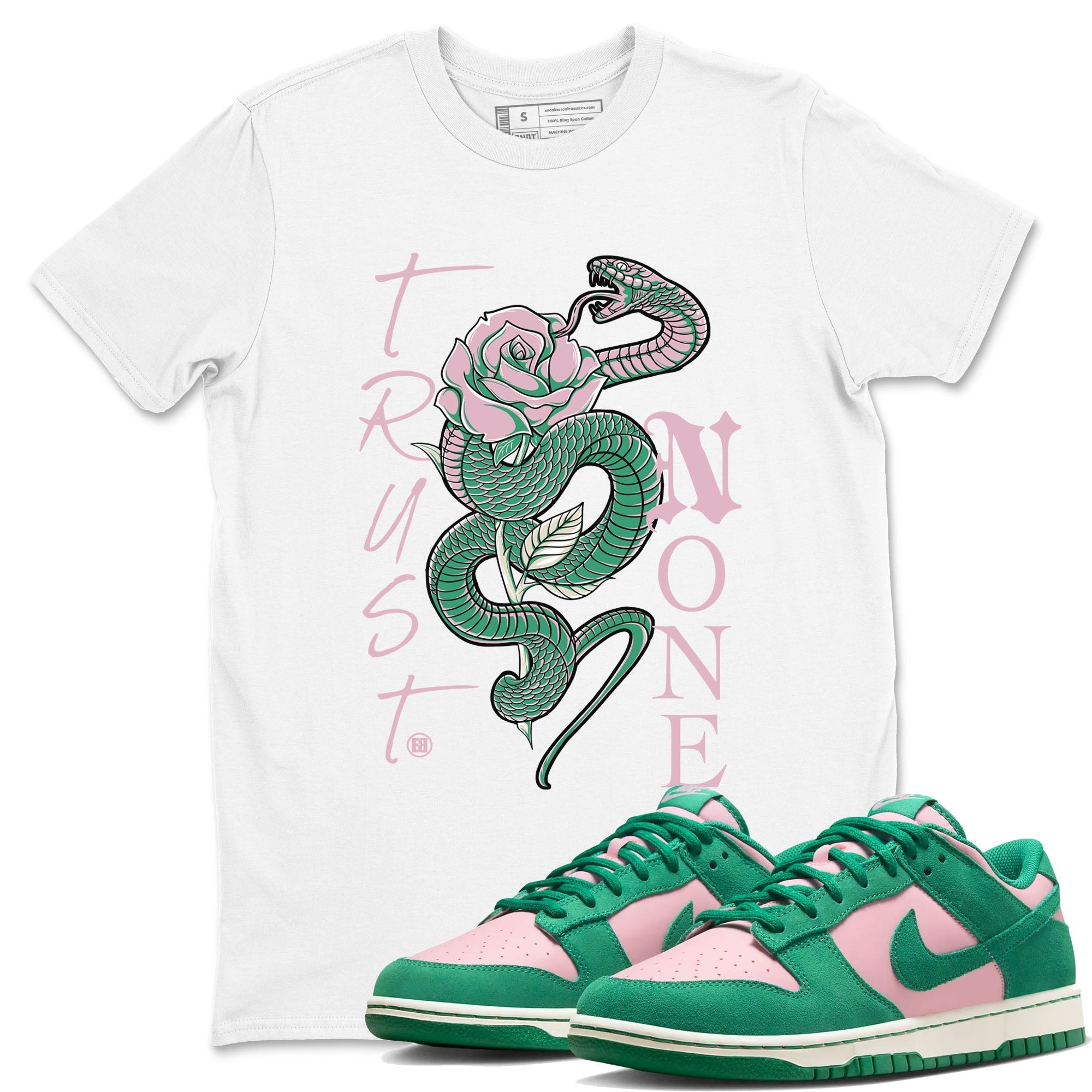 Trust None snkmatch Tees - Dunk Medium Soft Pink Malachite