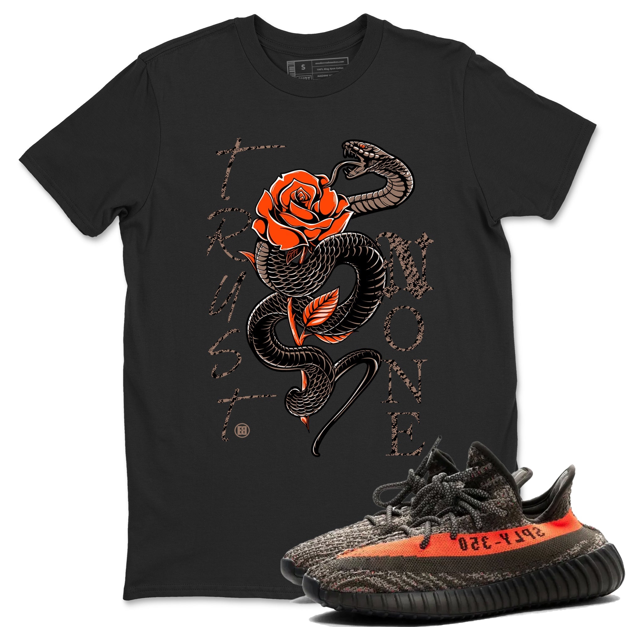 Trust None snkmatch Tees - Yeezy 350 Carbon Beluga