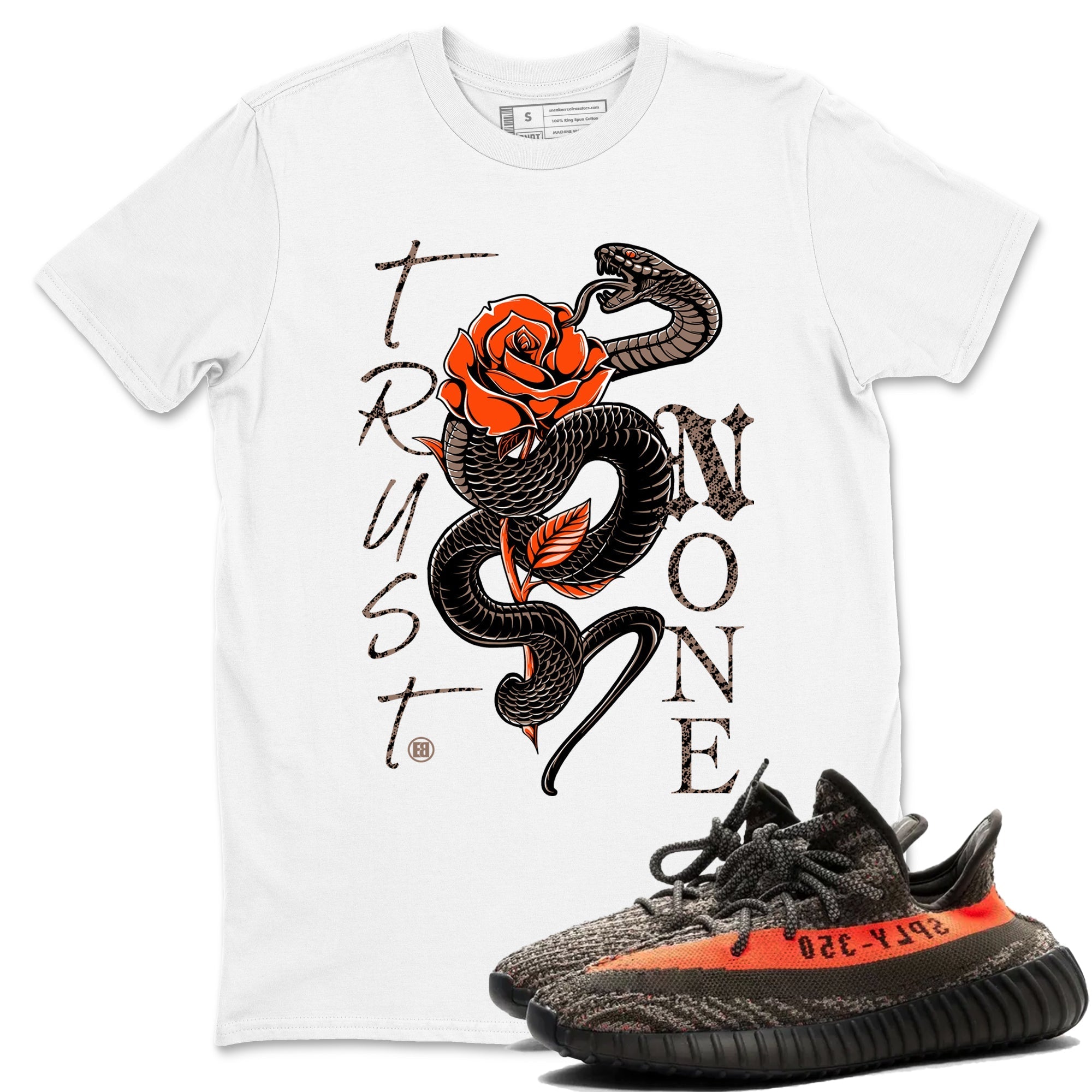 Trust None snkmatch Tees - Yeezy 350 Carbon Beluga