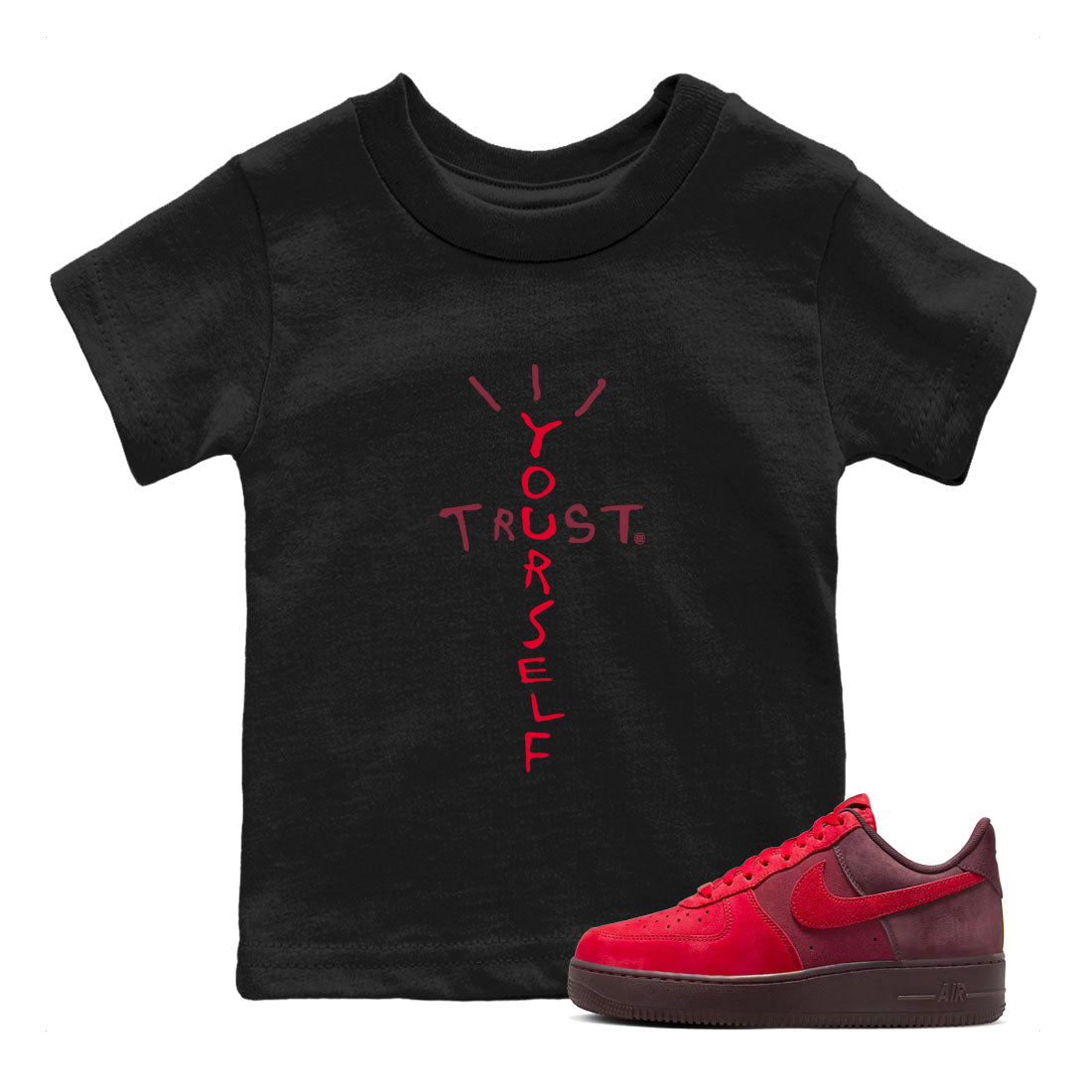 Trust Yourself snkmatch Tees Kids - Air Force 1 Layers Of Love