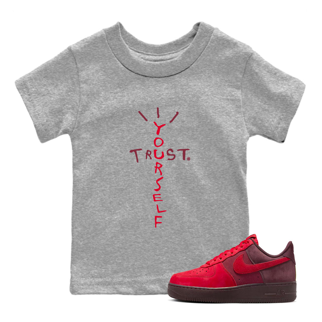 Trust Yourself snkmatch Tees Kids - Air Force 1 Layers Of Love