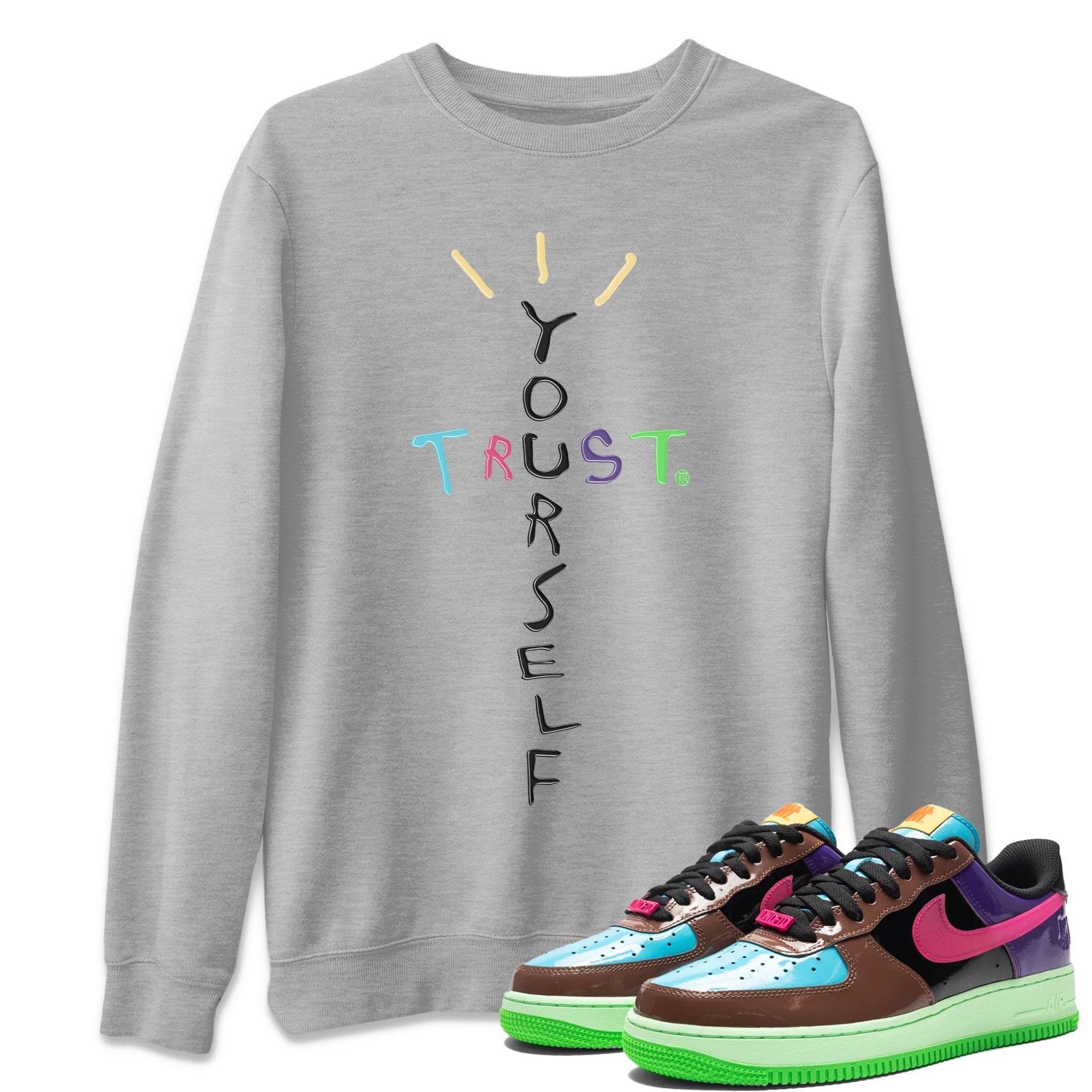 Trust Yourself Unisex Tops - Air Force 1 Undefeated Fauna Brown