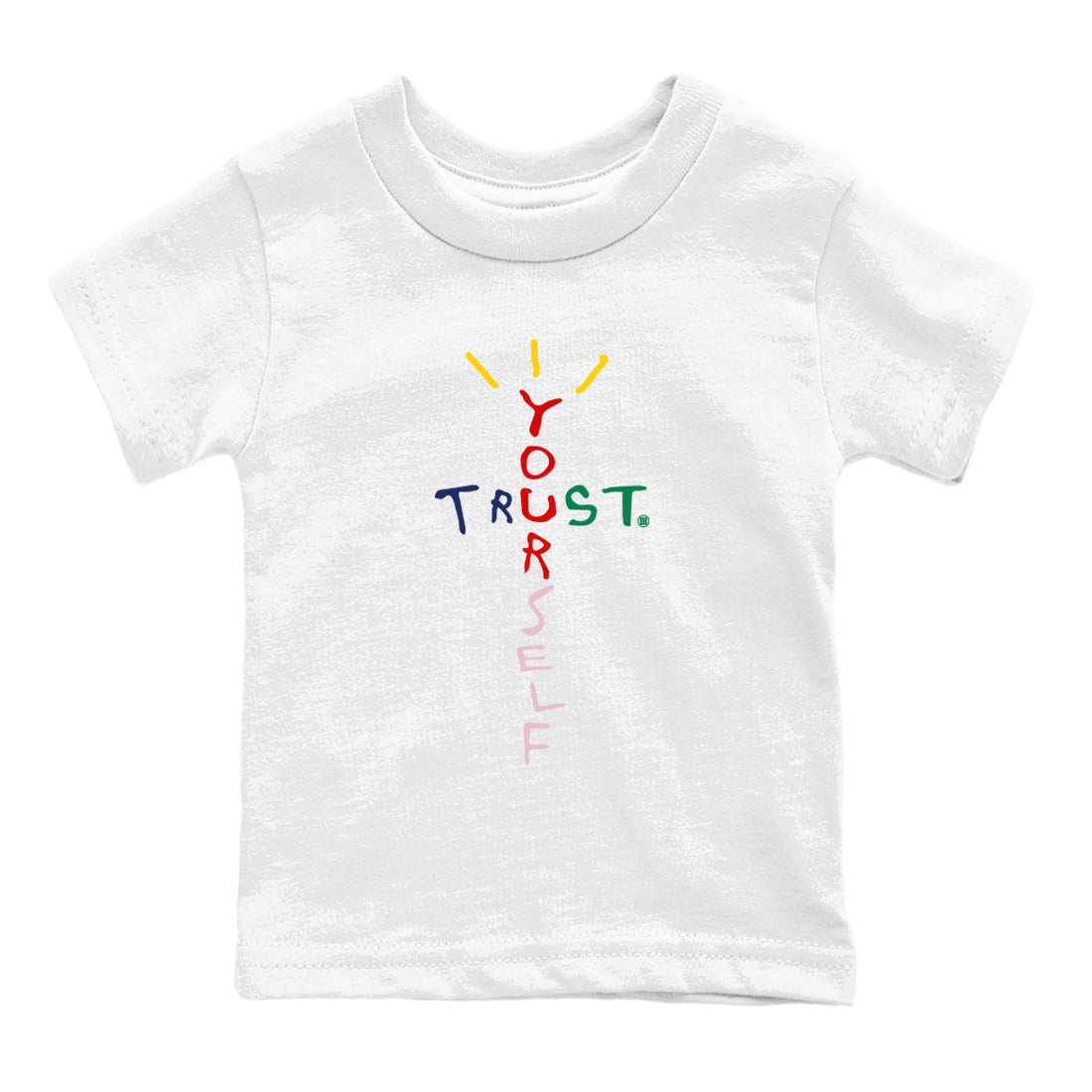 Trust Yourself snkmatch Tees Kids - Air Force 3 Blue Void and Tour Yellow