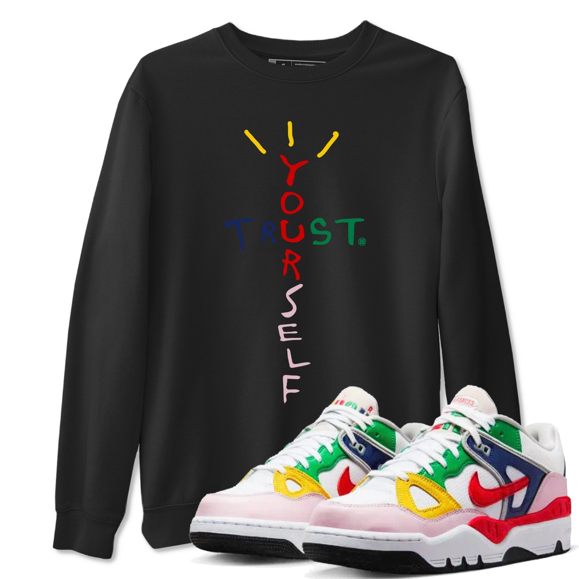 Trust Yourself snkmatch Tees - Air Force 3 Blue Void and Tour Yellow