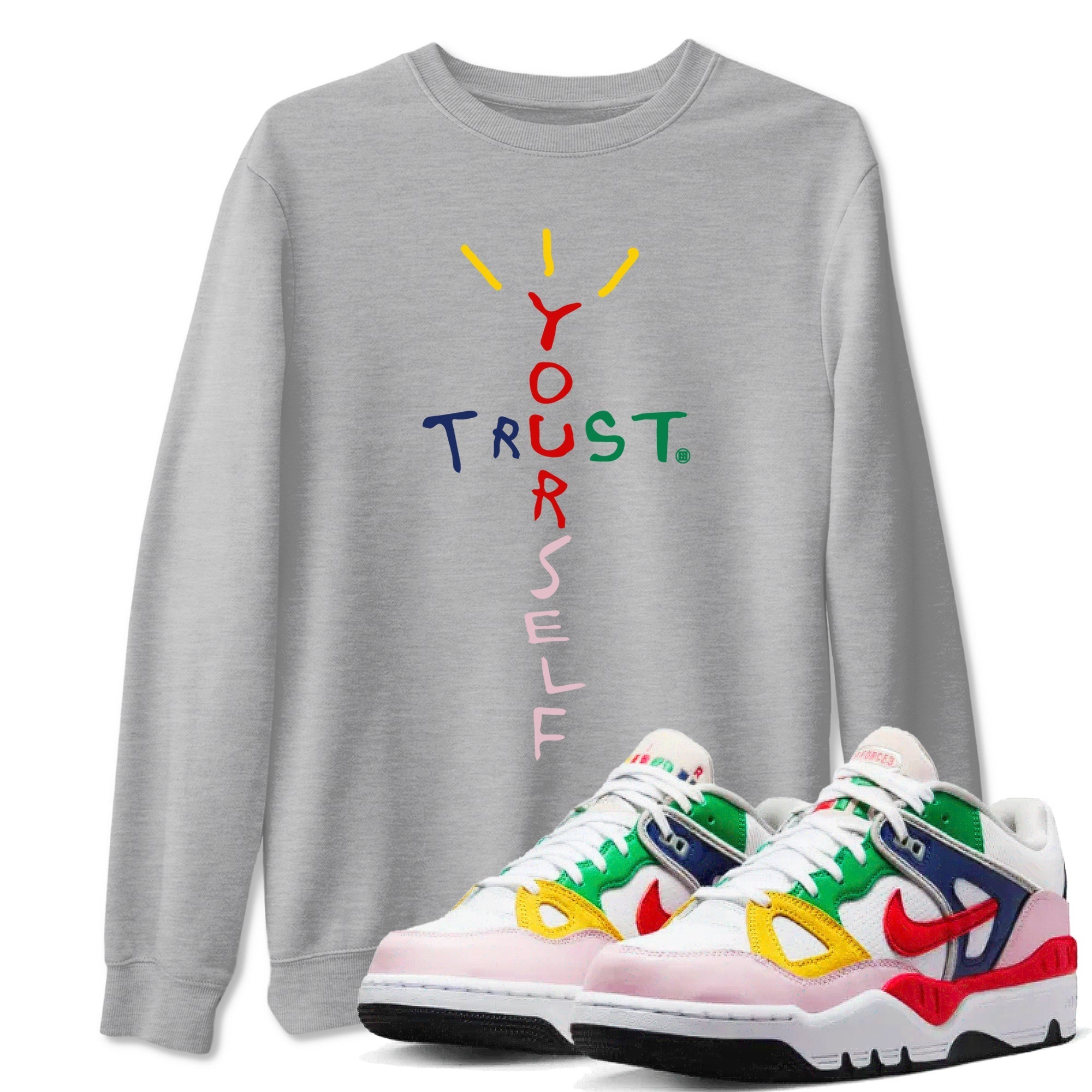Trust Yourself snkmatch Tees - Air Force 3 Blue Void and Tour Yellow