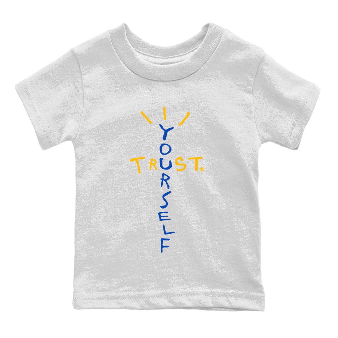 Trust Yourself Kids Tops - Air Jordan 1 Game Royal Varsity Maize