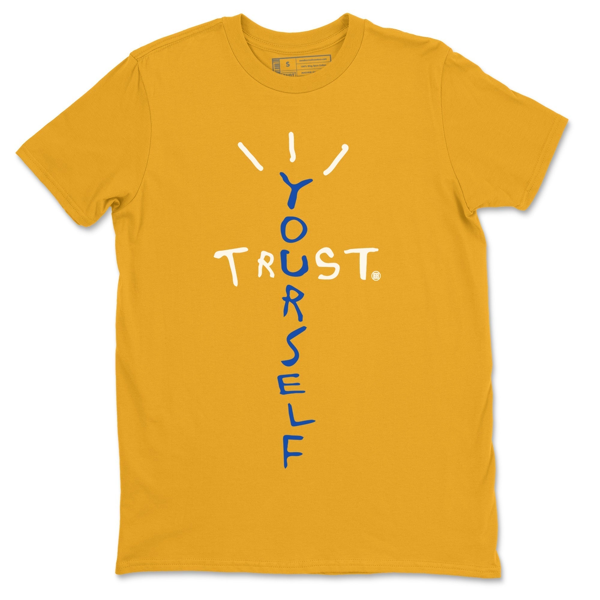 Trust Yourself Unisex Tops - Air Jordan 1 Game Royal Varsity Maize