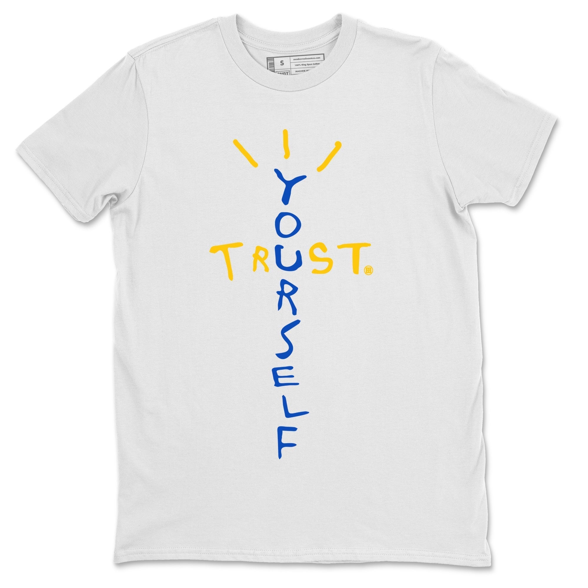 Trust Yourself Unisex Tops - Air Jordan 1 Game Royal Varsity Maize
