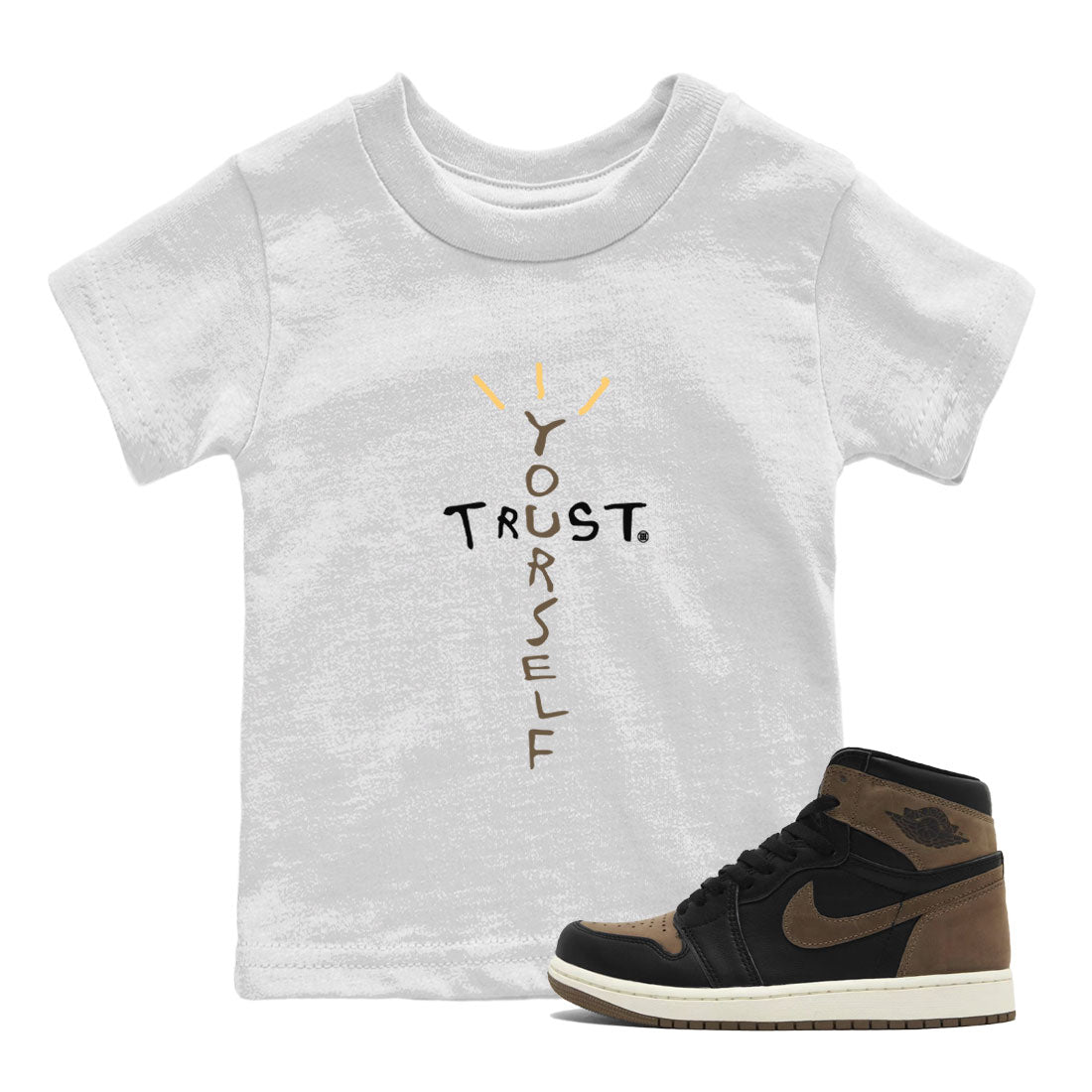 Trust Yourself snkmatch Tee Kids - Air Jordan 1 Palomino