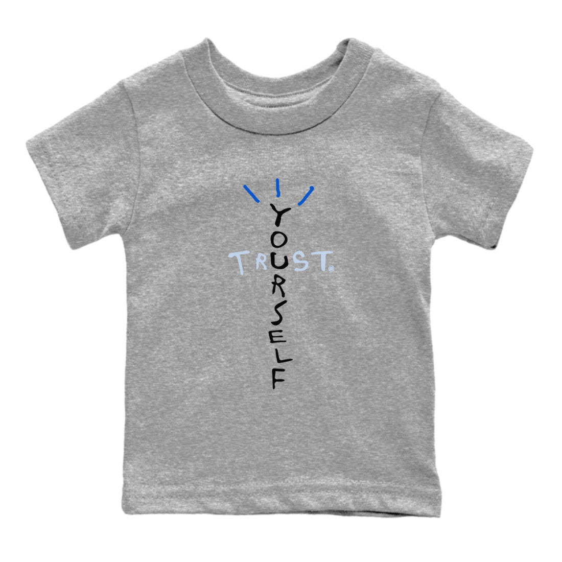 Trust Yourself snkmatch Tees Kids - Air Jordan 11 Black and Varsity Royal