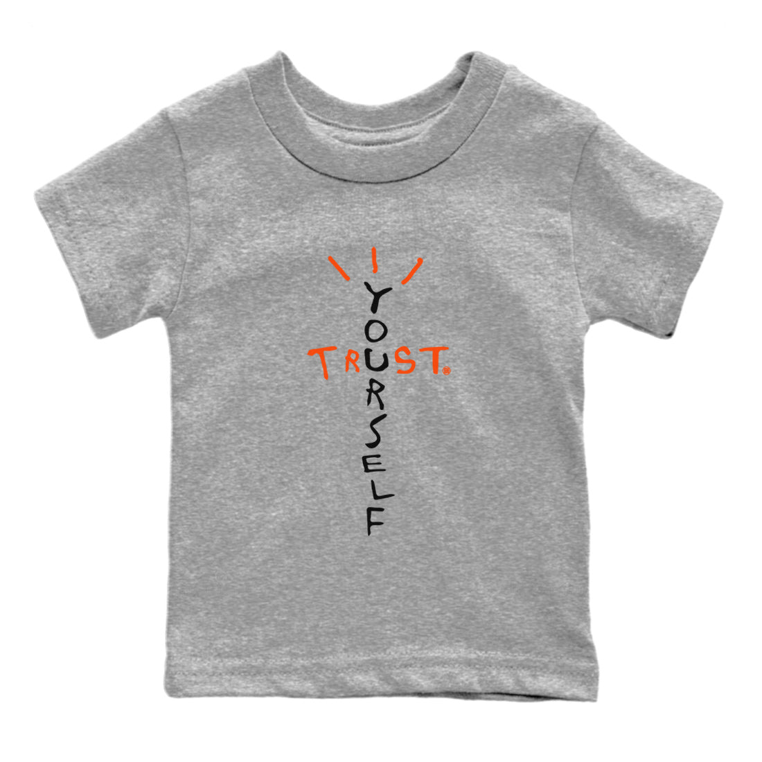 Trust Yourself Kids Tops - Air Jordan 12 Brilliant Orange
