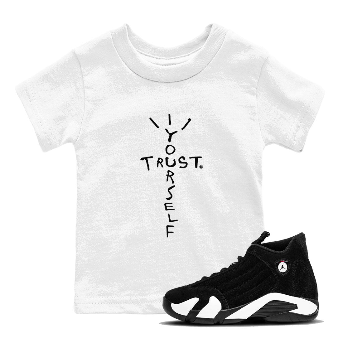 Trust Yourself snkmatch Tees Kids - Air Jordan 14 Panda