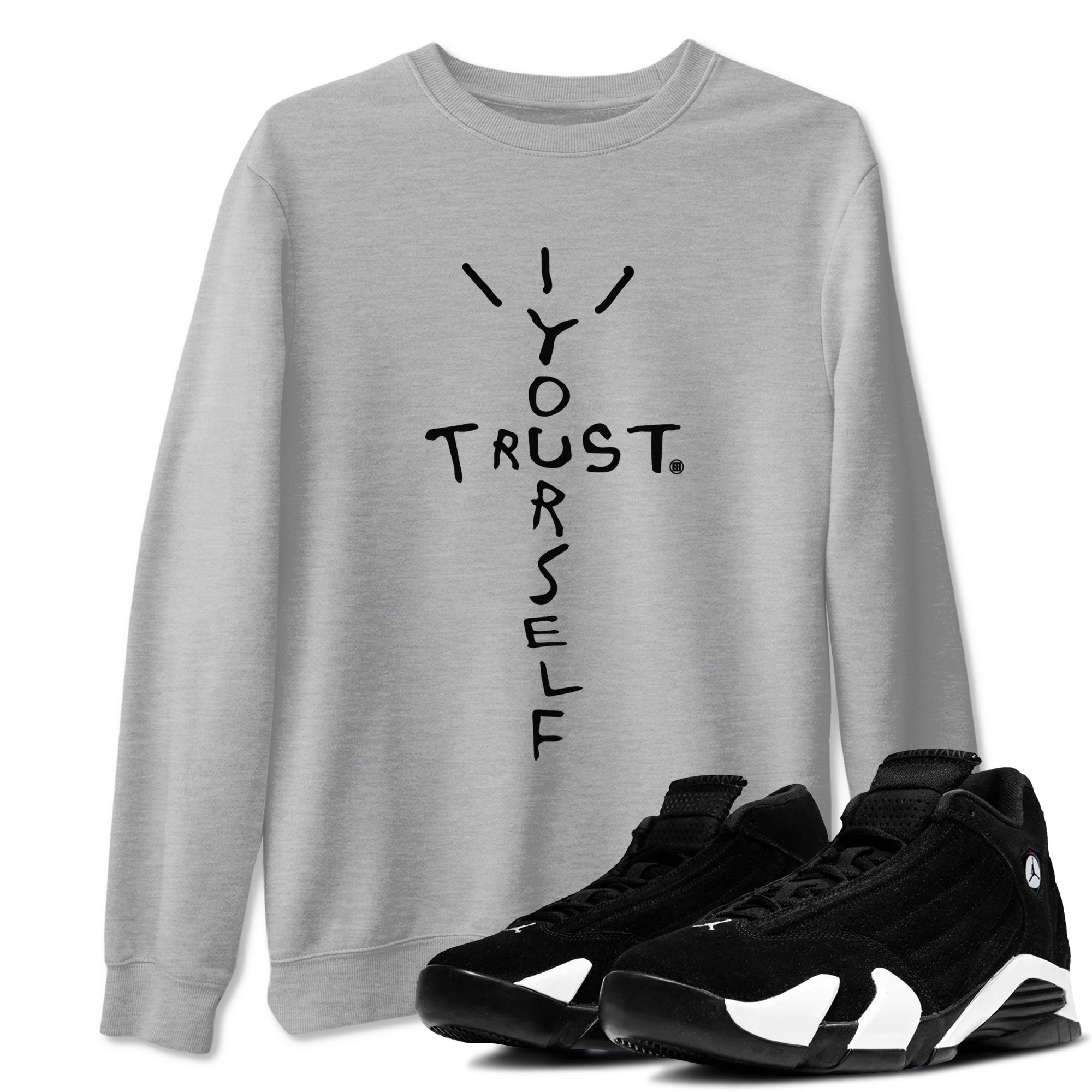 Trust Yourself snkmatch Tees - Air Jordan 14 Panda