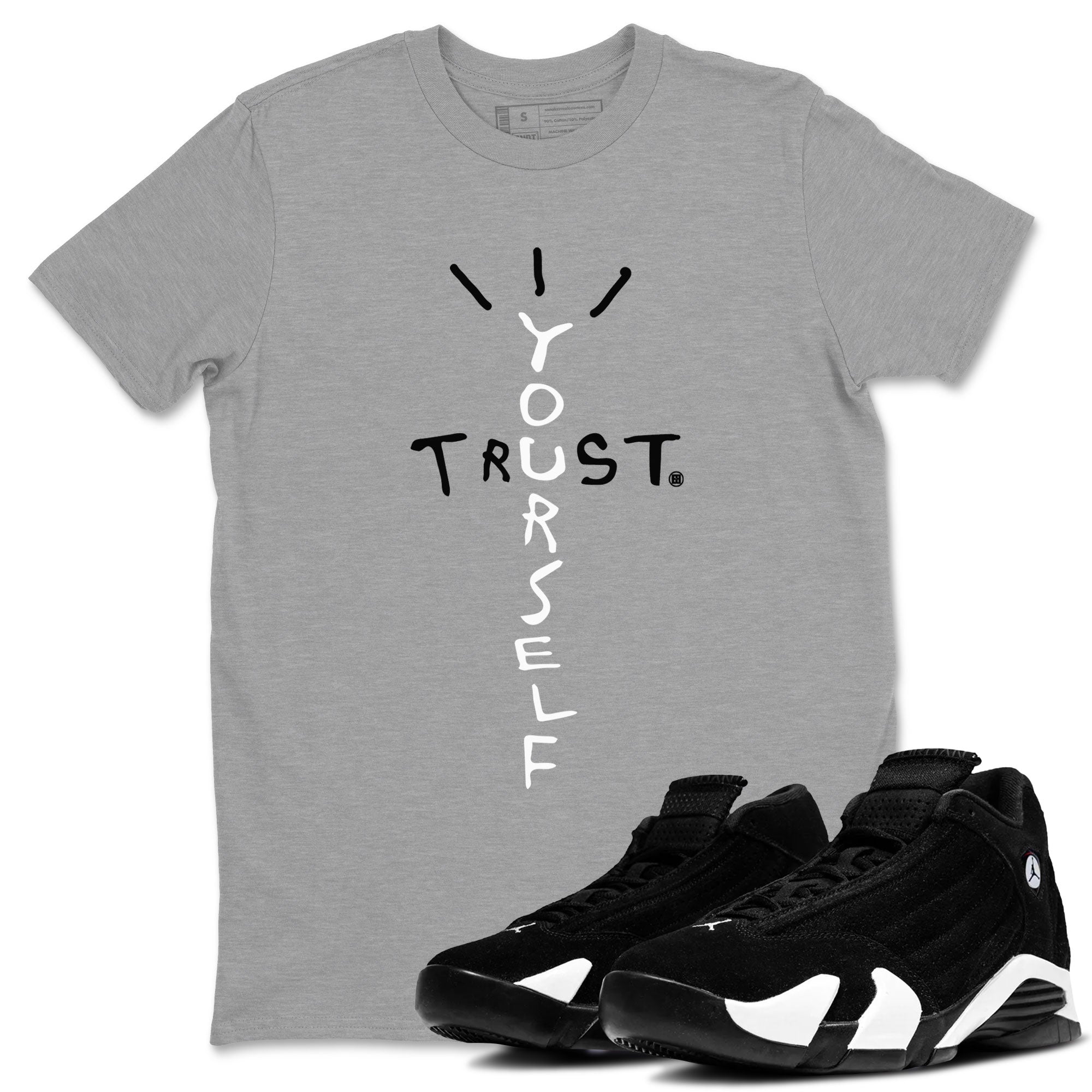 Trust Yourself snkmatch Tees - Air Jordan 14 Panda