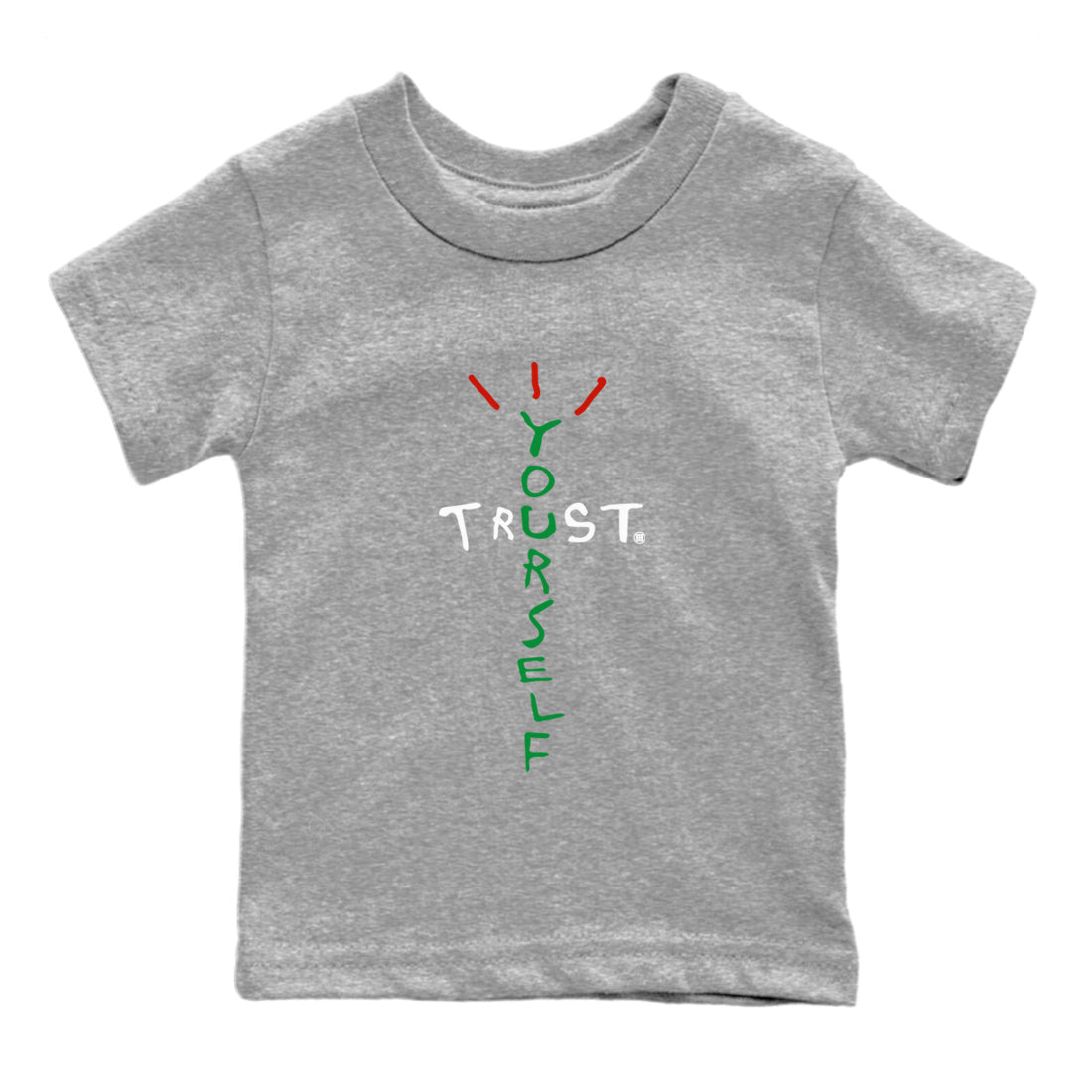 Trust Yourself Kids Tops - Air Jordan 3 Lucky Green