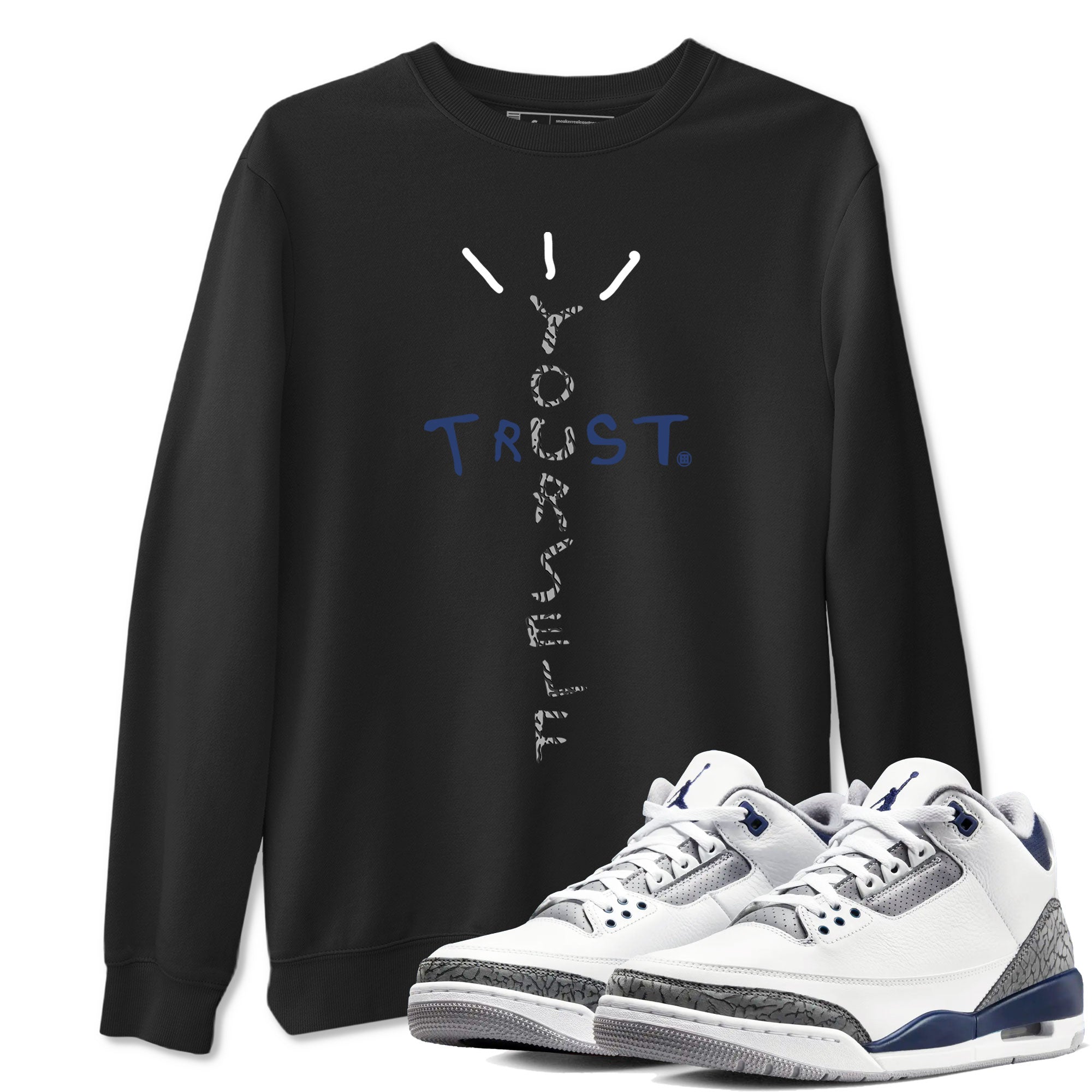 Trust Yourself snkmatch Tees - Air Jordan 3 Midnight Navy 2023
