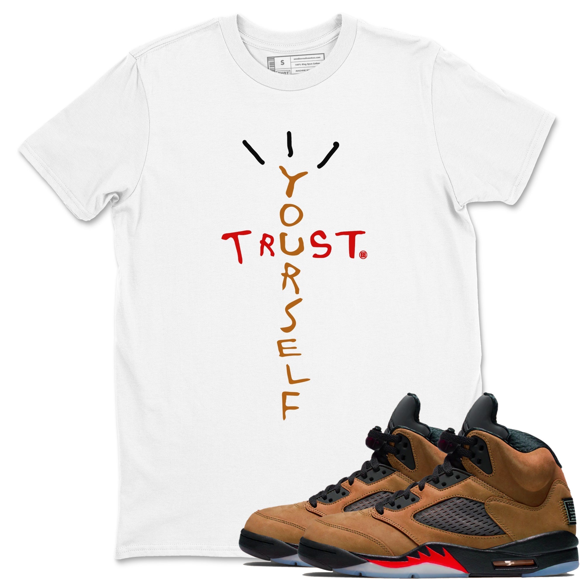 Trust Yourself snkmatch Tees - Air Jordan 5 Archaeo Brown