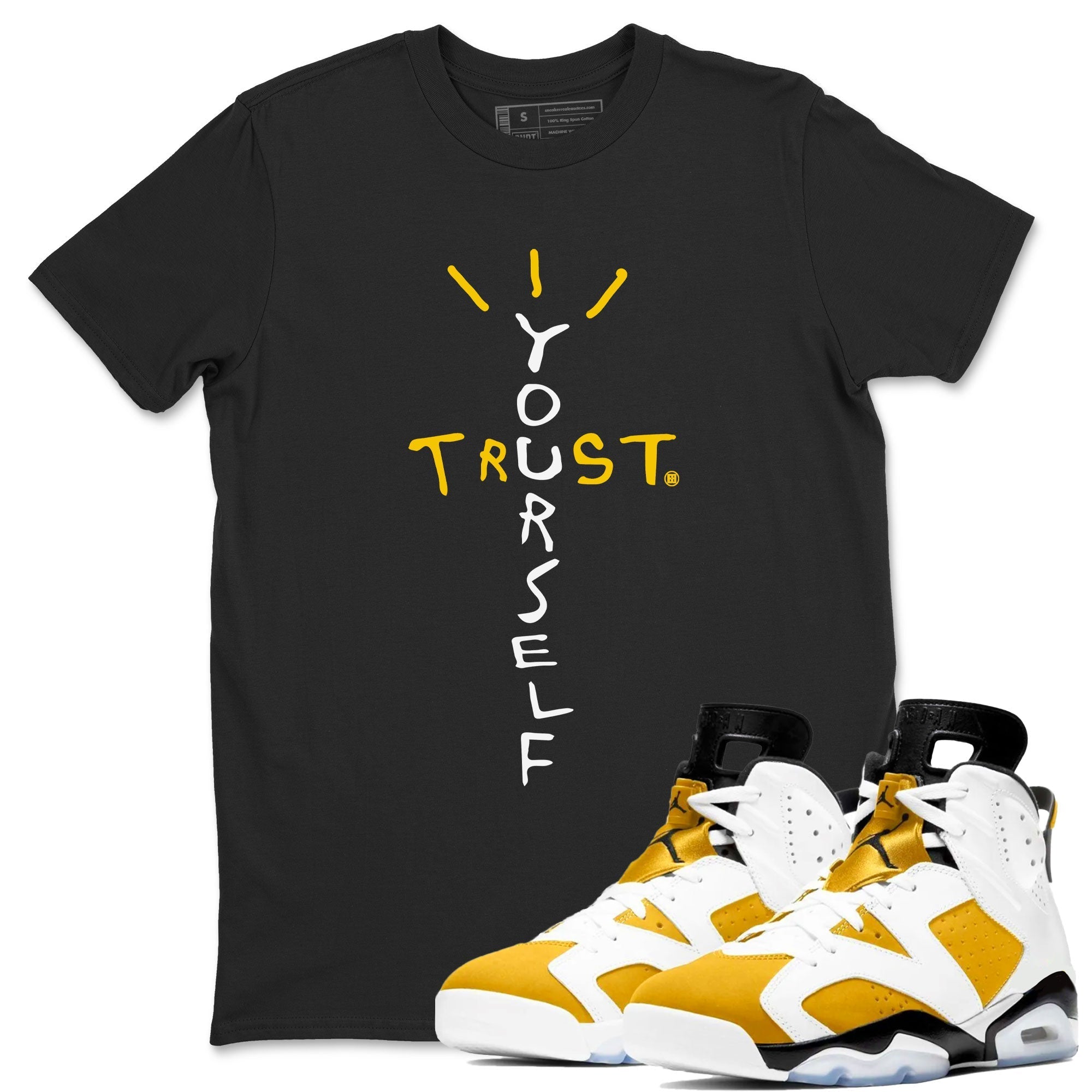 Trust Yourself snkmatch Tee - Air Jordan 6 Yellow Ochre