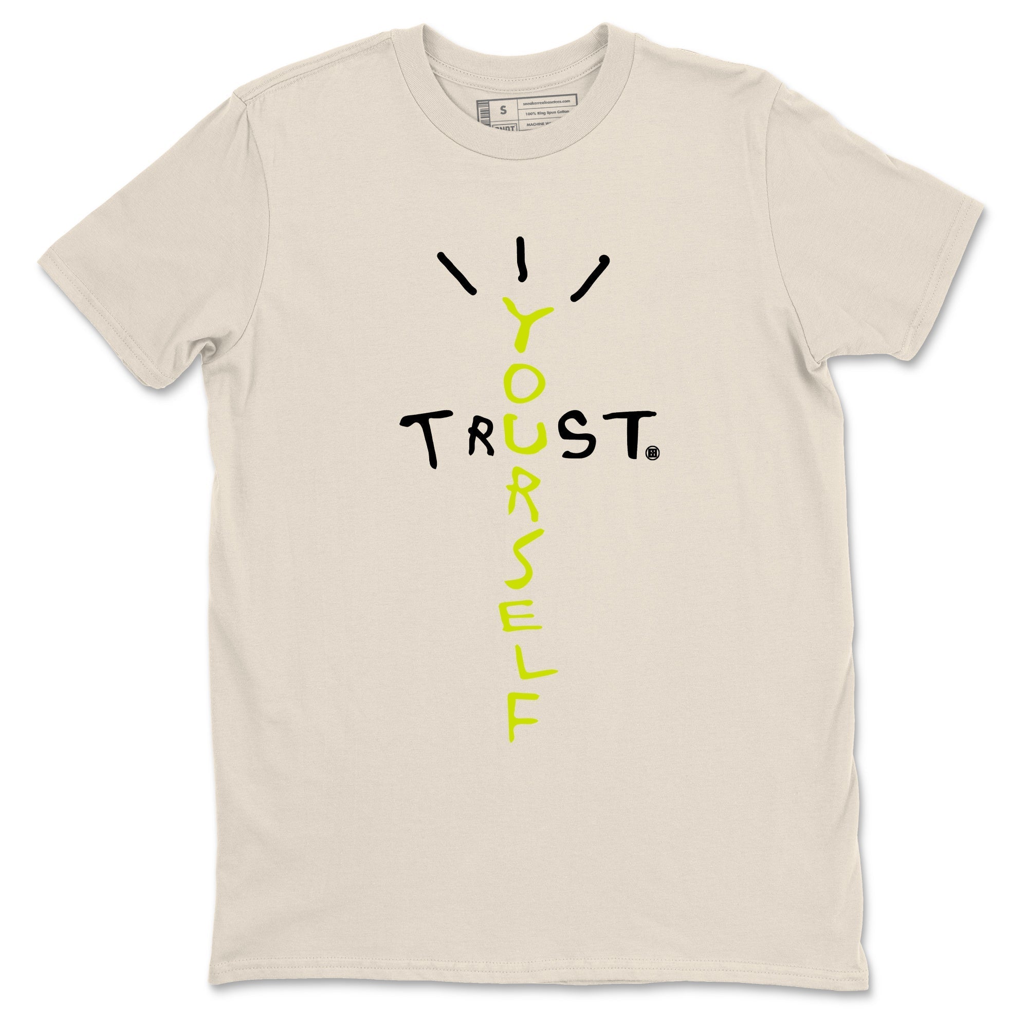 Trust Yourself snkmatch Tees - Jordan Jumpman Jack Travis Scott Bright Cactus