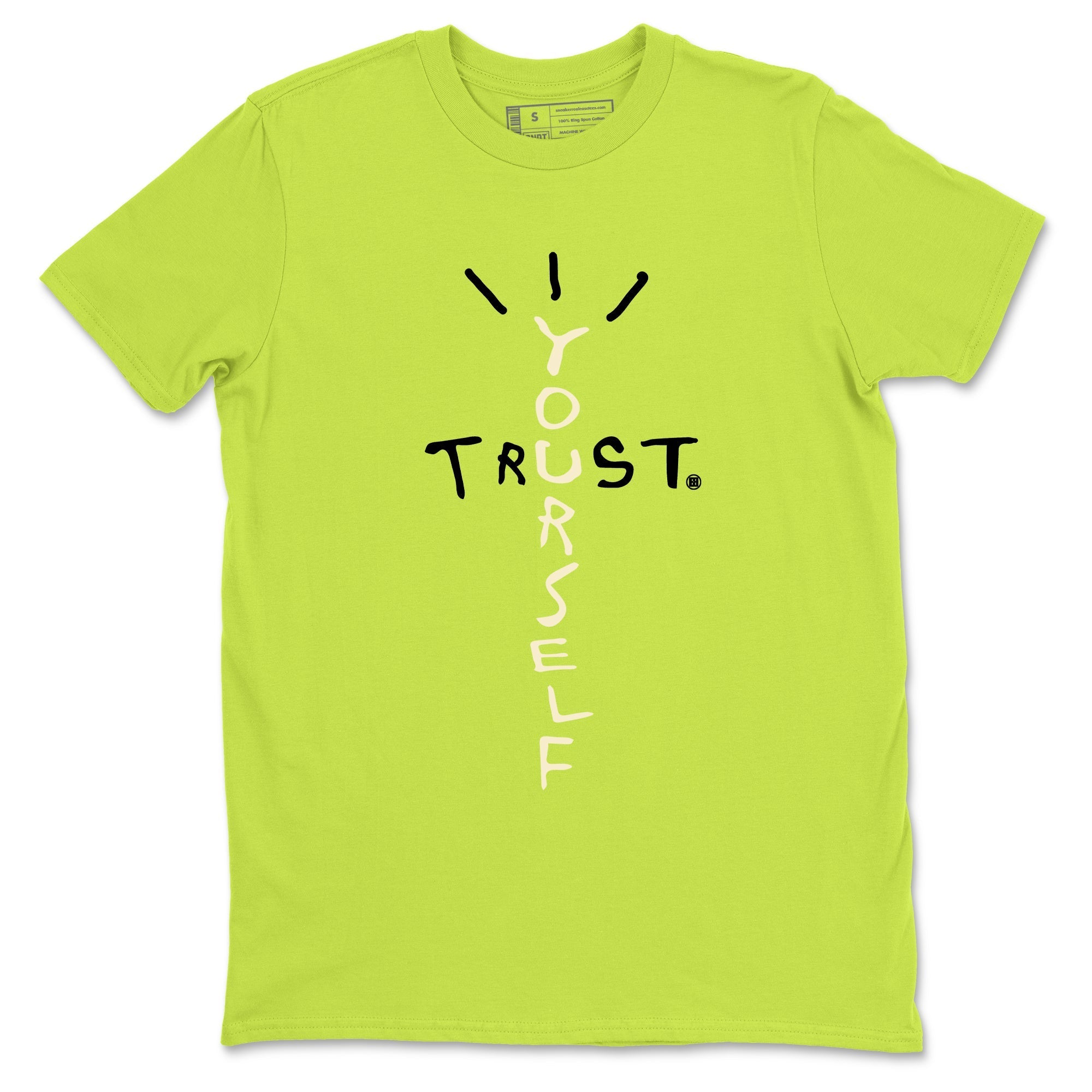 Trust Yourself snkmatch Tees - Jordan Jumpman Jack Travis Scott Bright Cactus