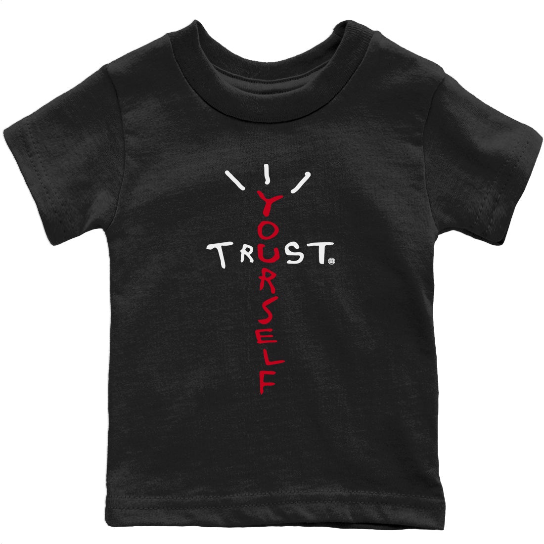 Trust Yourself Kids Tops - Air Jordan 1 Bred Patent