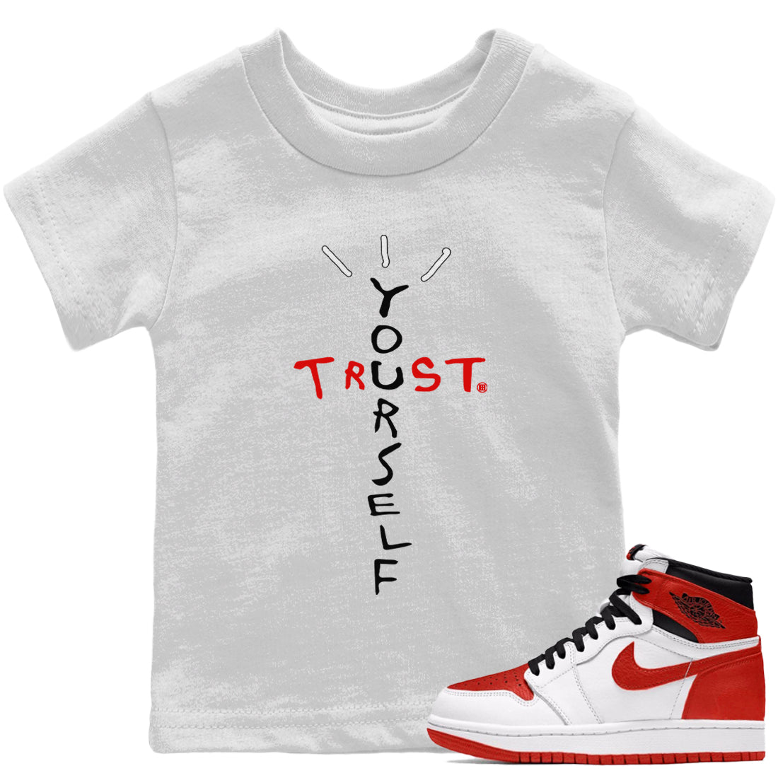Trust Yourself Kids Tops - Air Jordan 1 Heritage