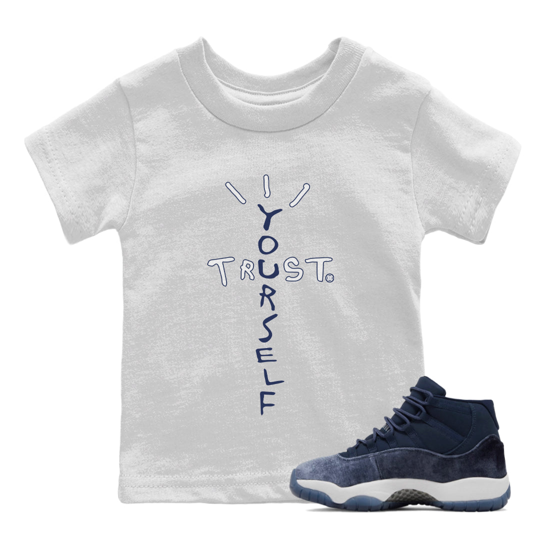 Trust Yourself Kids Tops - Air Jordan 11 Midnight Navy